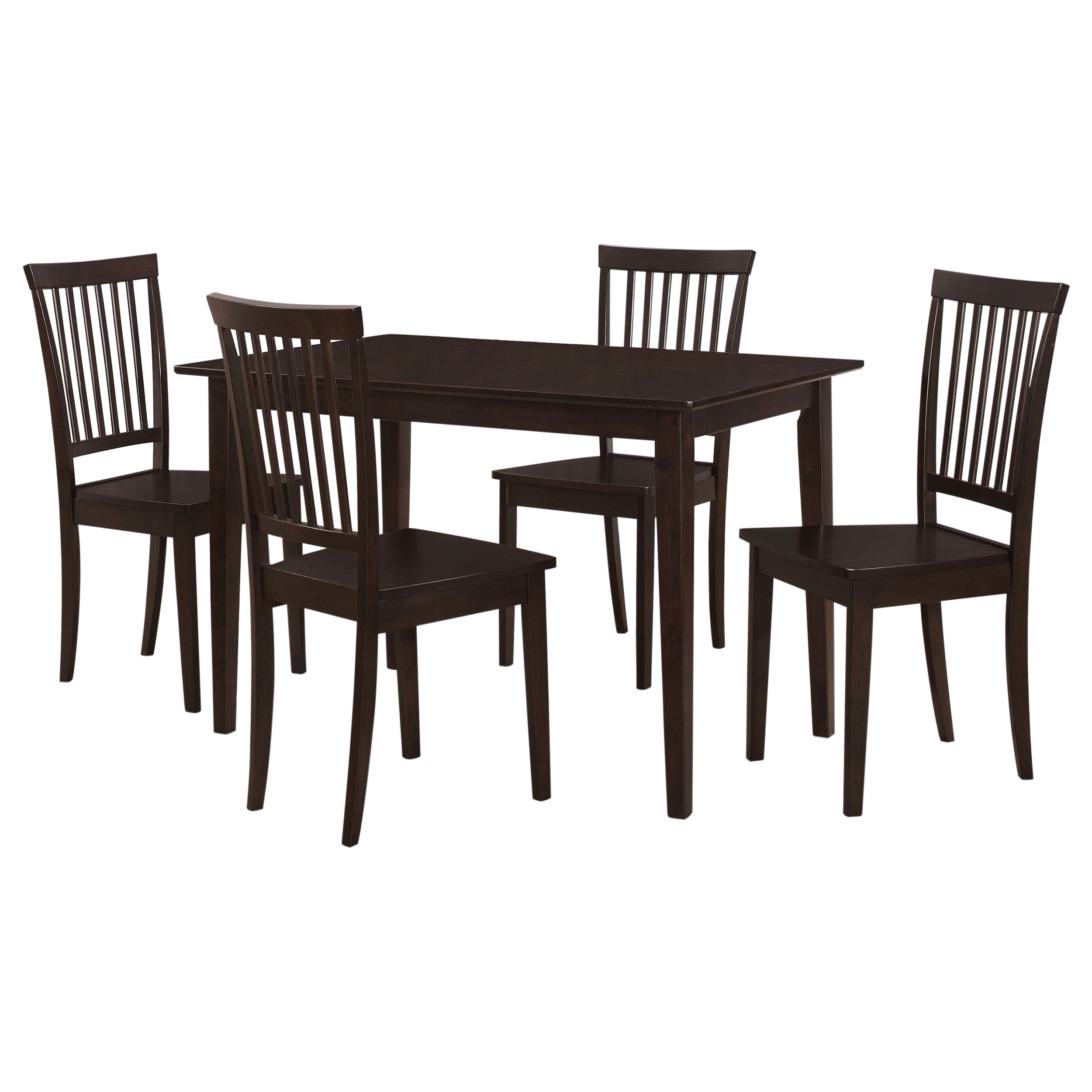 Gomez 5-piece Rectangular Dining Table Set Cappuccino-CoasterEveryday