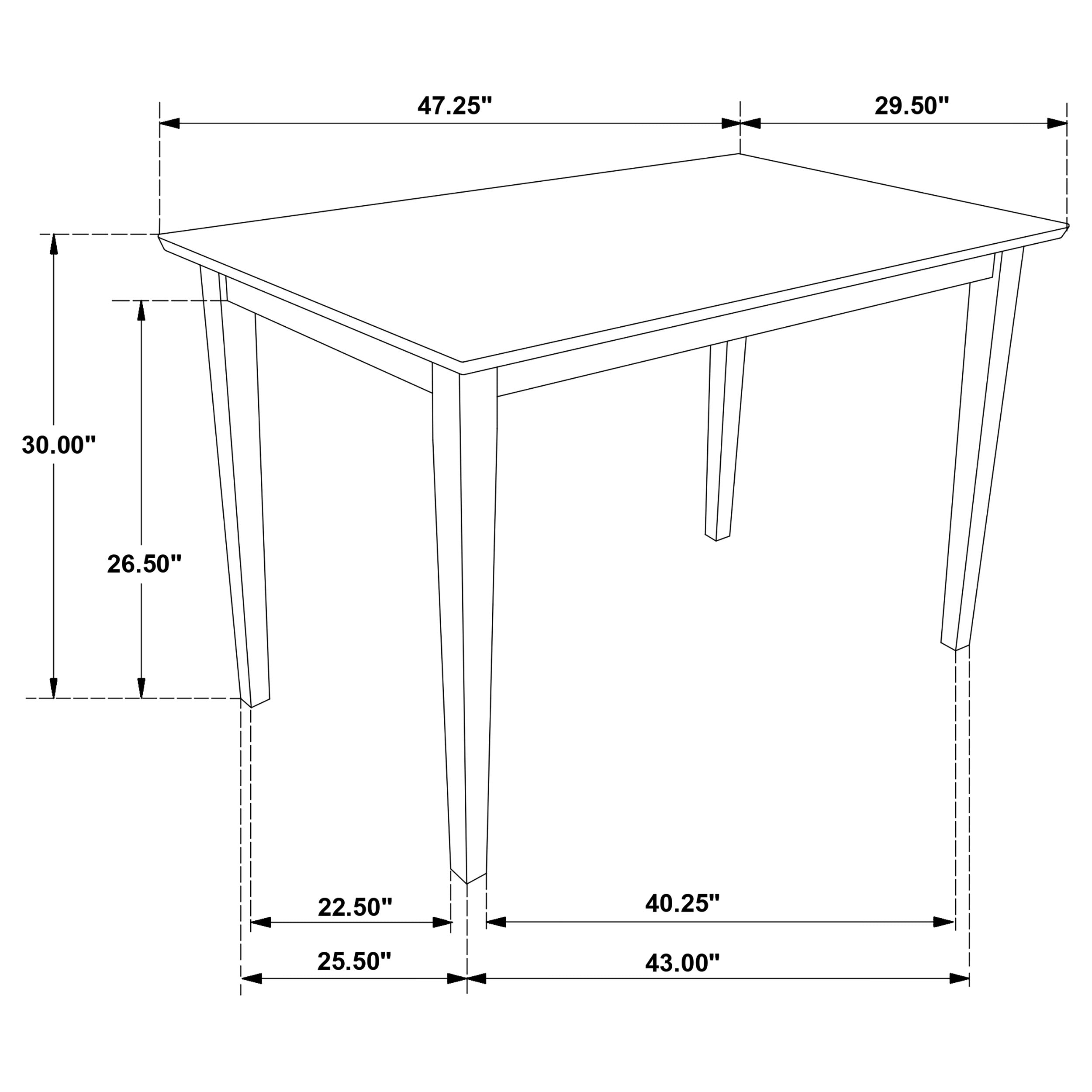 Gomez 5-piece Rectangular Dining Table Set Cappuccino-CoasterEveryday