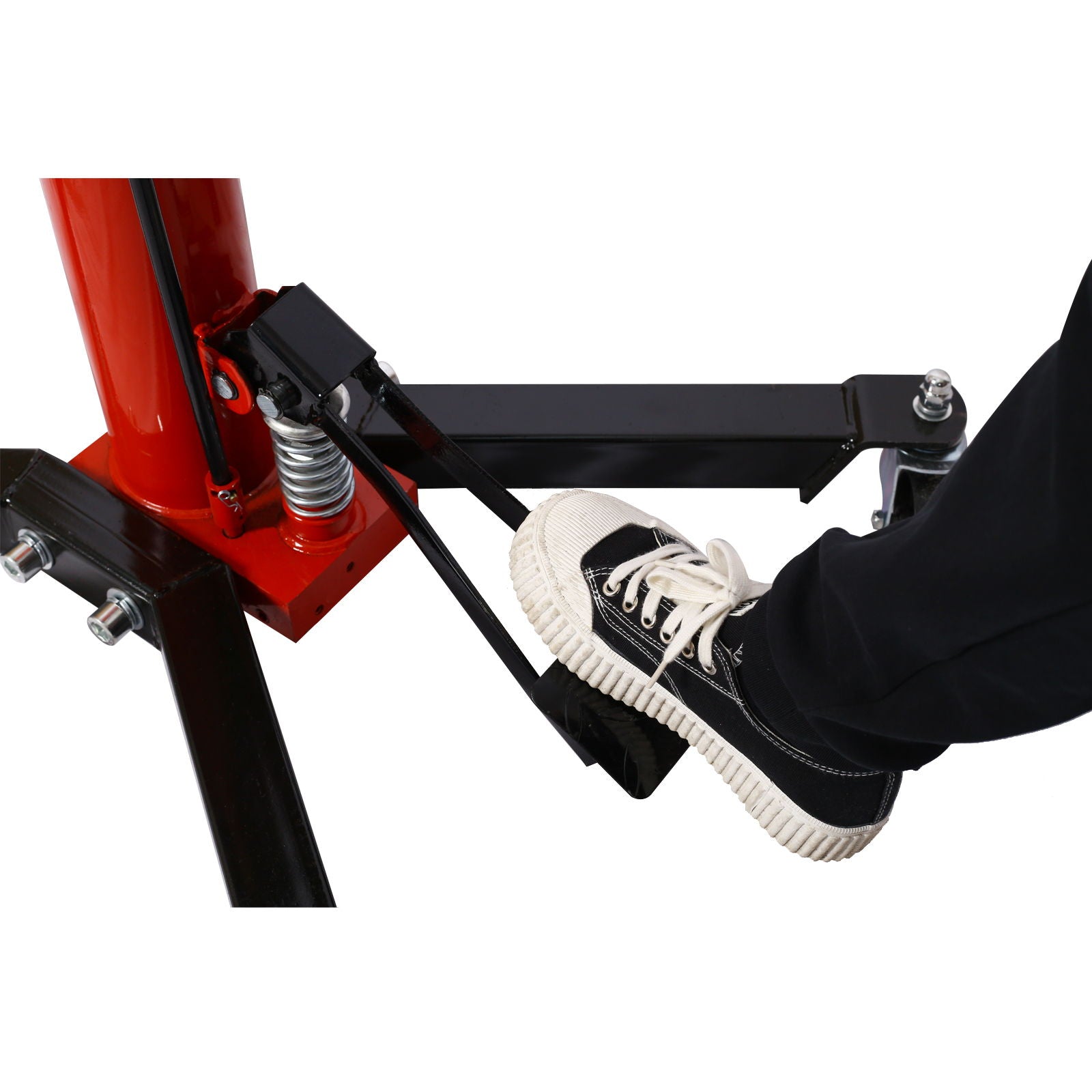 Hydraulic 2 Stage Transmission Jack, Swivel - Red