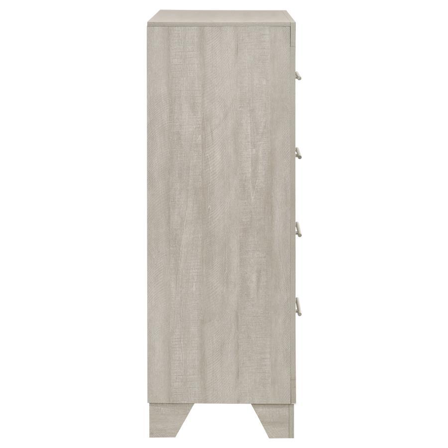 Trenton - 4-Drawer Bedroom Chest Of Drawers - Rustic Cream - Best Buy Furniture
