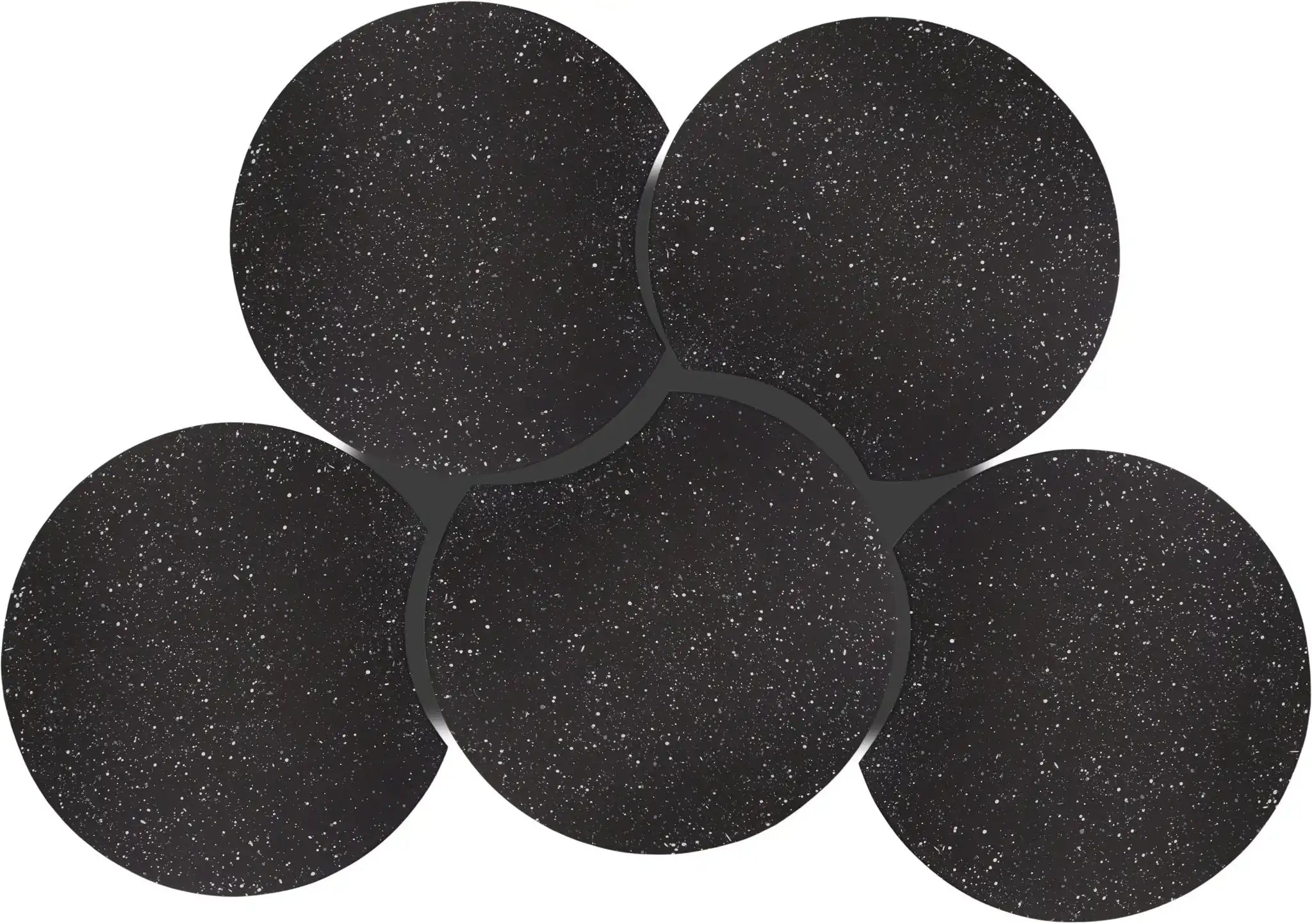 Dimple - 20" 5 Piece Modular Coffee Table - Terazzo Finish