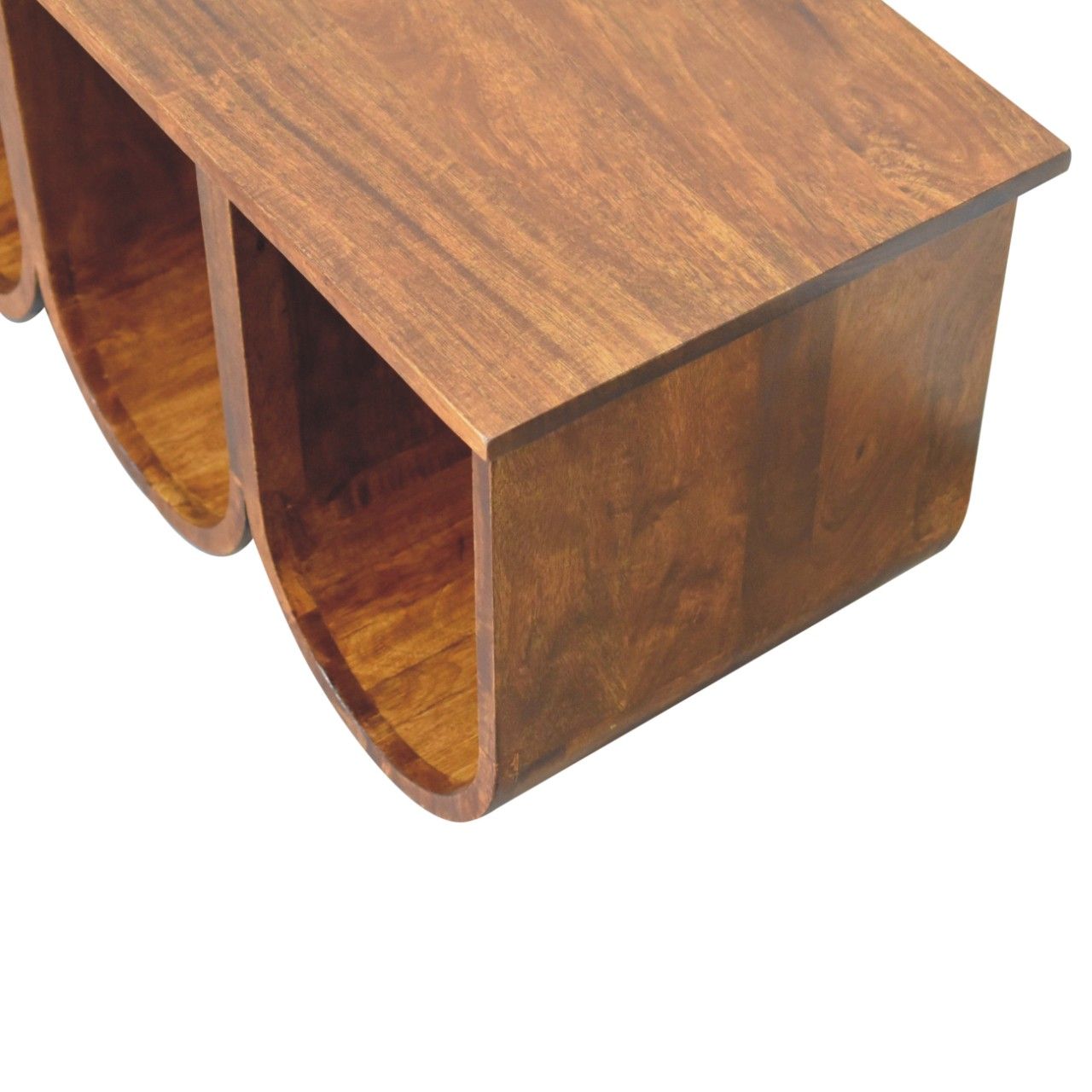 Triple Open Style Coffee Table - Beige / Brown