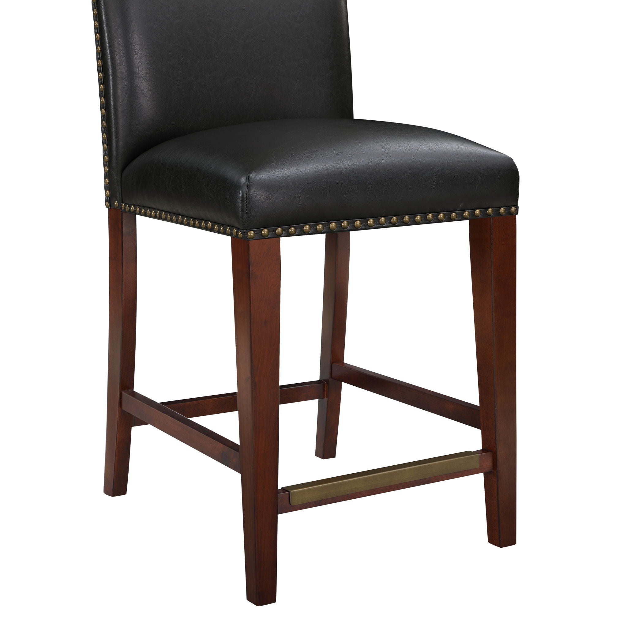 Blaire - Stationary Counter Stool With Nail Heads