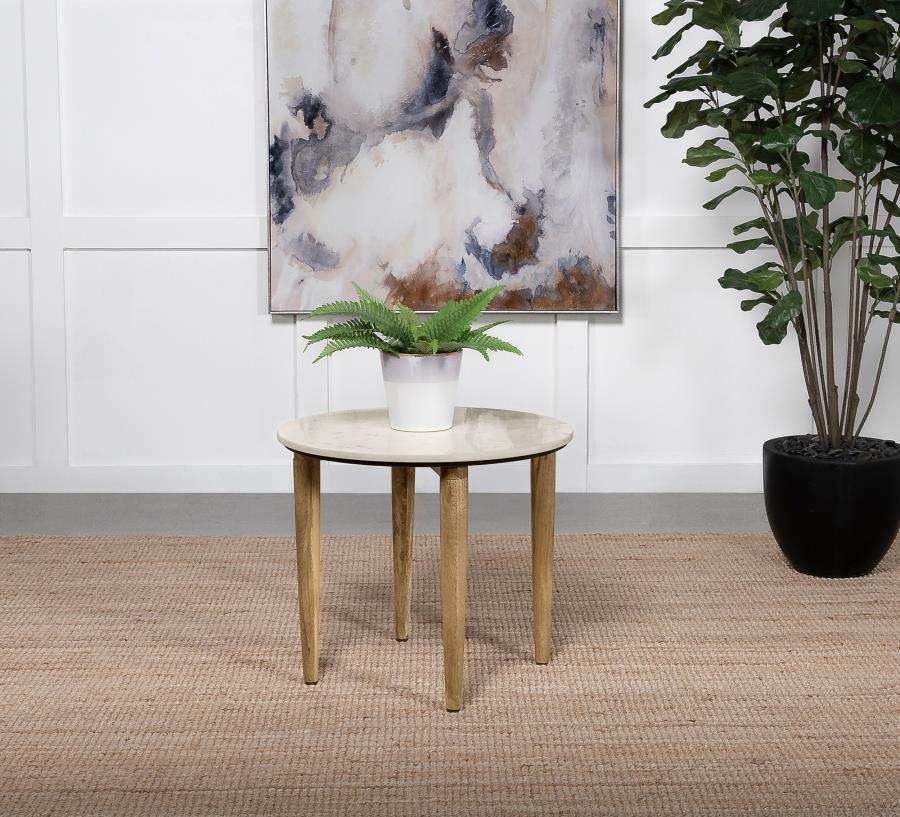 Aldis - Round Marble Top Table