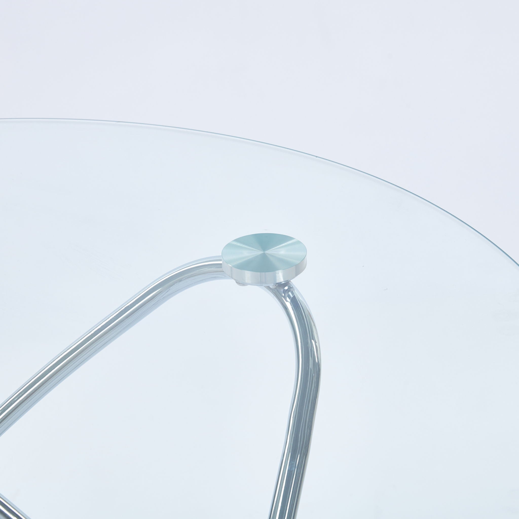 Metal Leg Dining Table With Tempered Glass Top - Best Buy Furniture