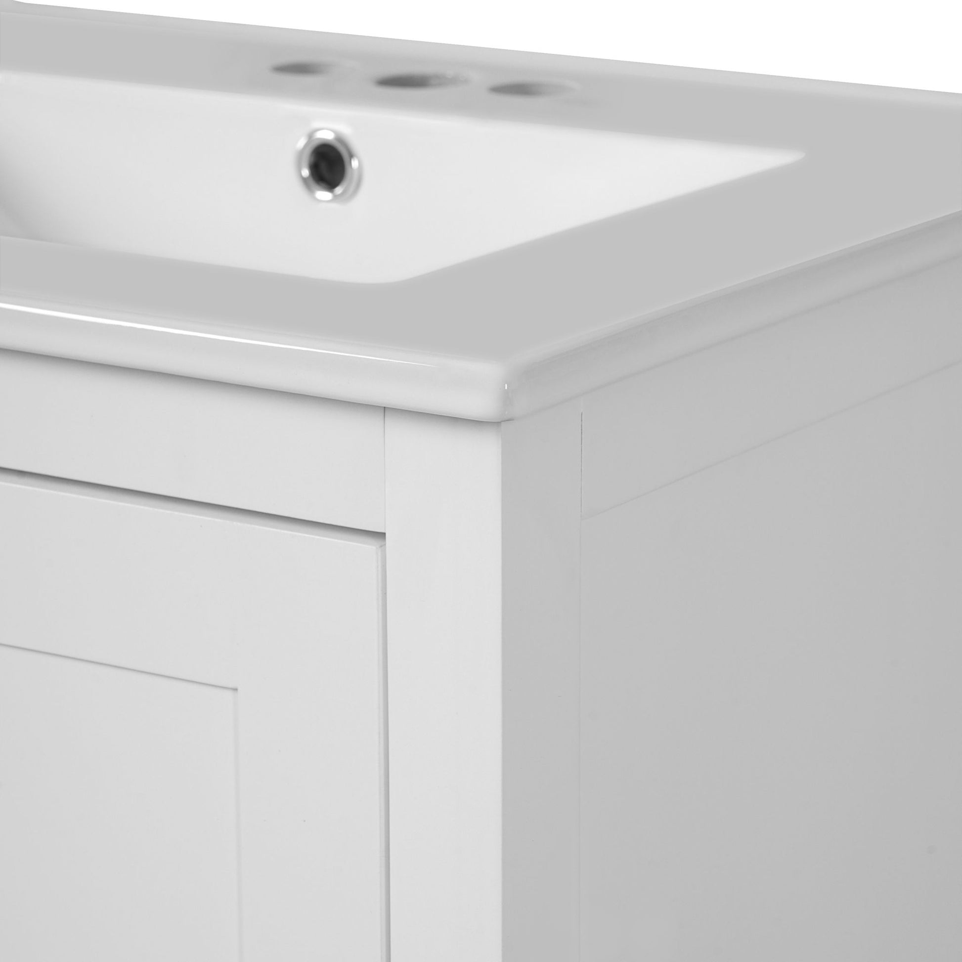 Bathroom Vanity With Integrated Undermount Ceramic Sink, 2 Doors And 1 Drawer, Soft Close Hinges - Best Buy Furniture