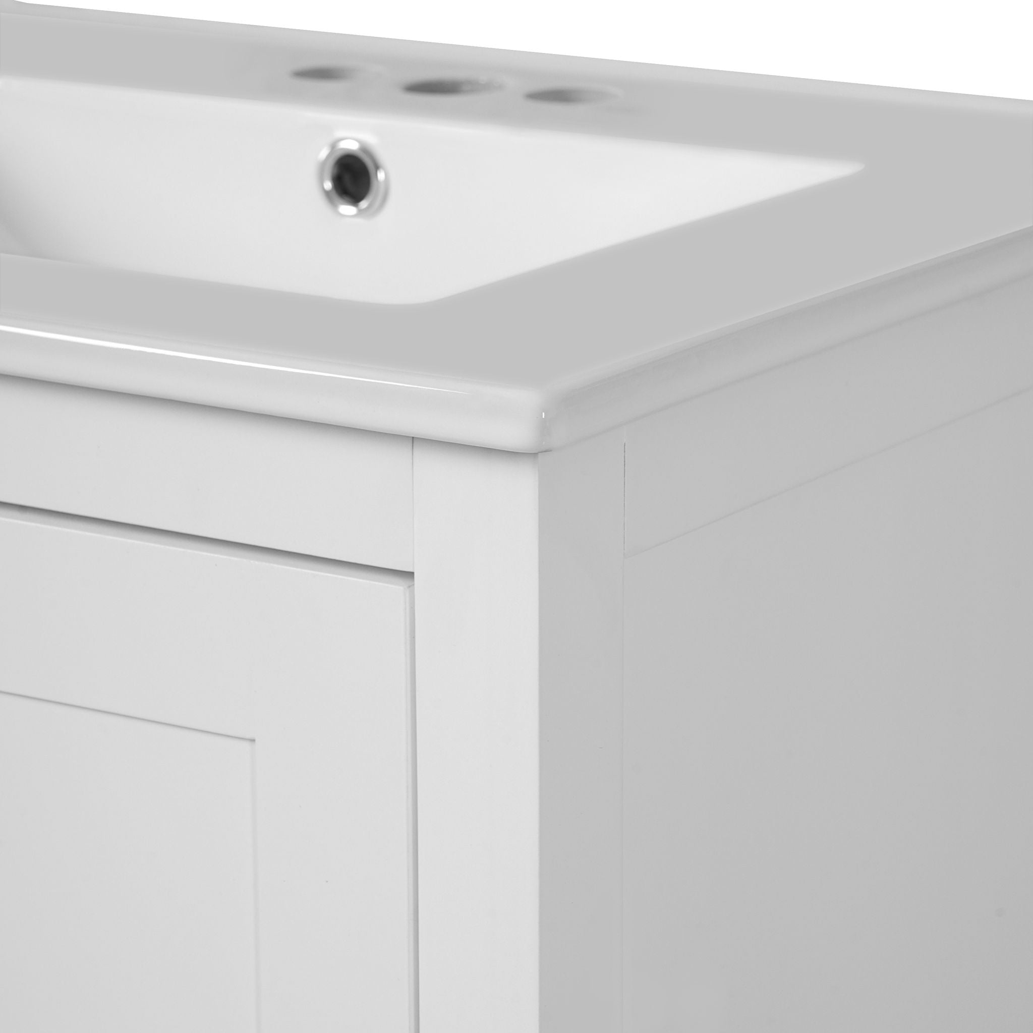 Bathroom Vanity With Integrated Undermount Ceramic Sink, 2 Doors And 1 Drawer, Soft Close Hinges - Best Buy Furniture