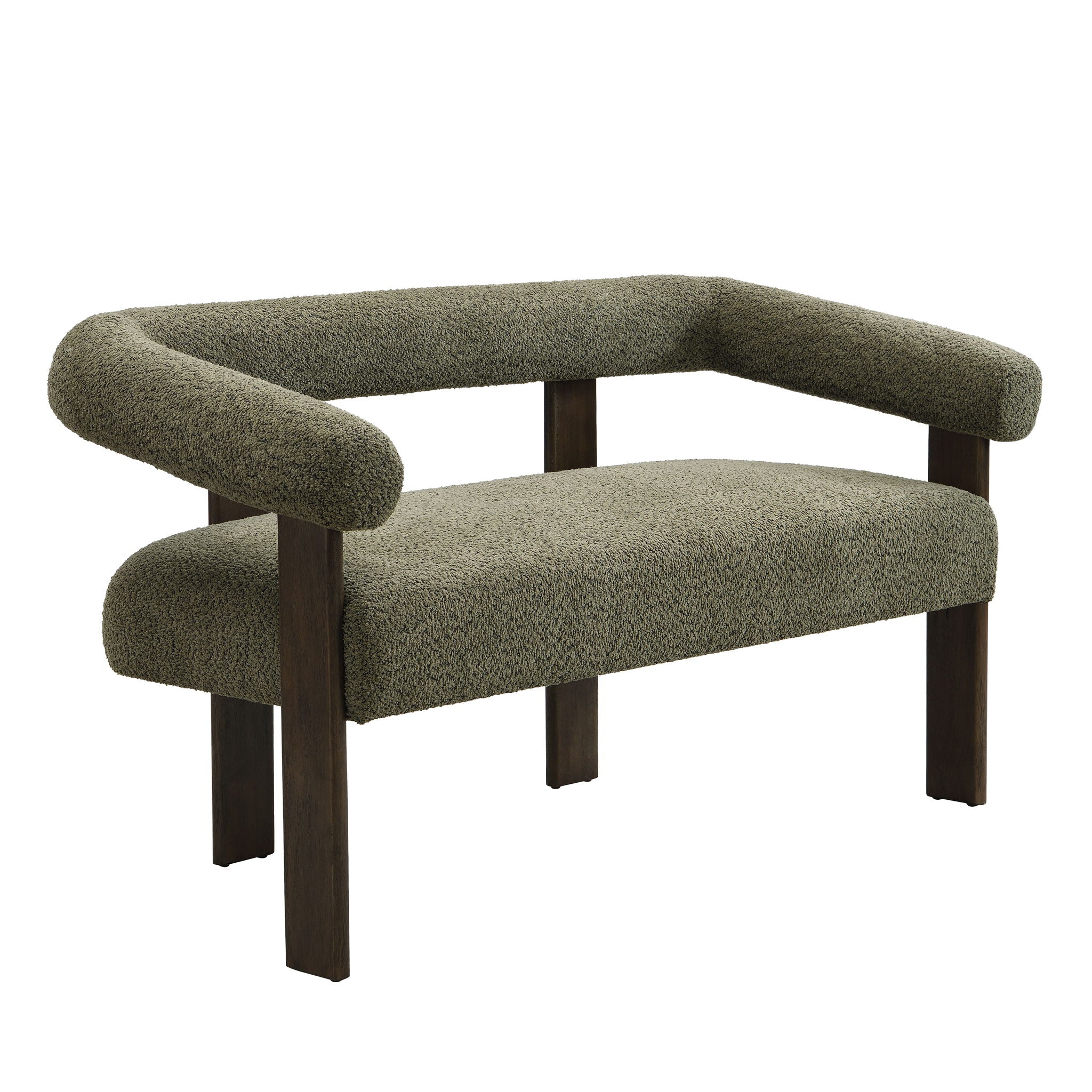 Modern Round Armrest Loveseat