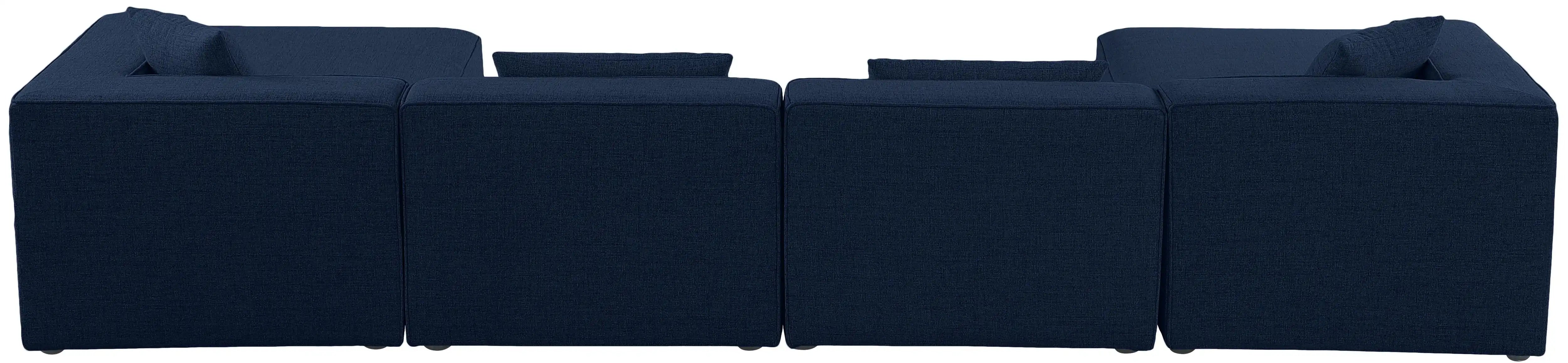 Cube - Linen 6 Piece Modular Double Chaise Sectional