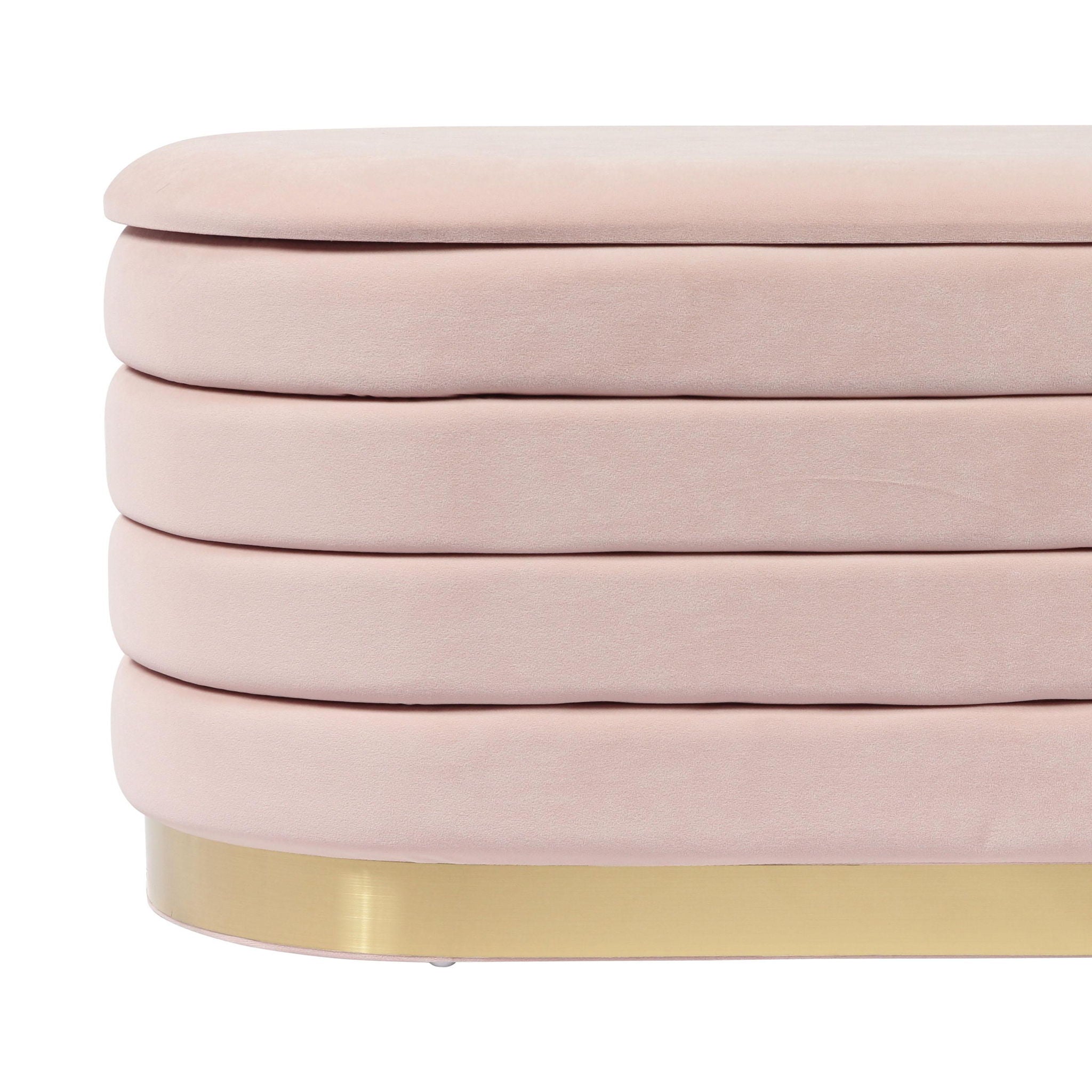 Lillian - Velvet Storage Bench