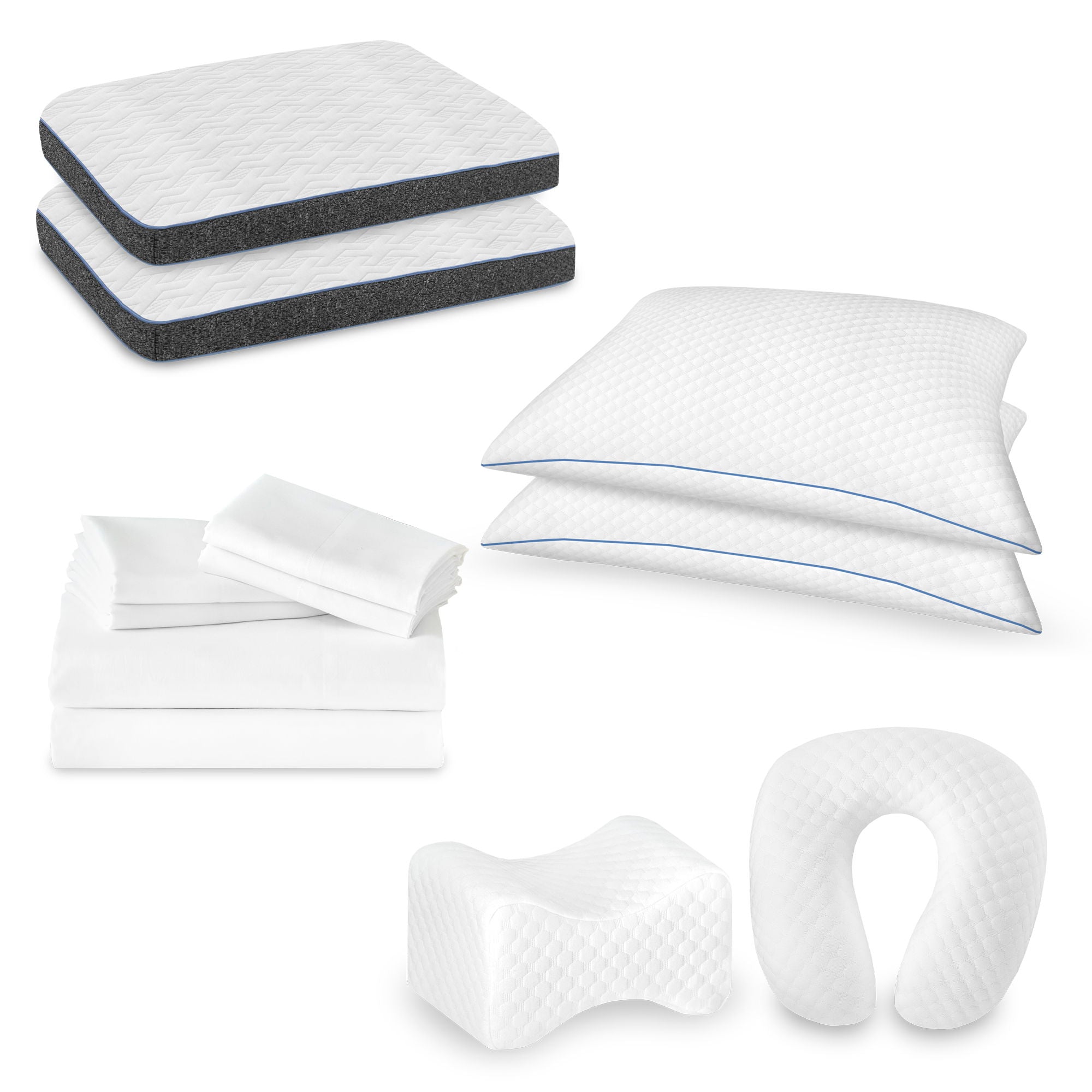 Comfort Care - Hybrid Restful Nights Plush Mattress With 12 Piece Comfort Bedding Pack