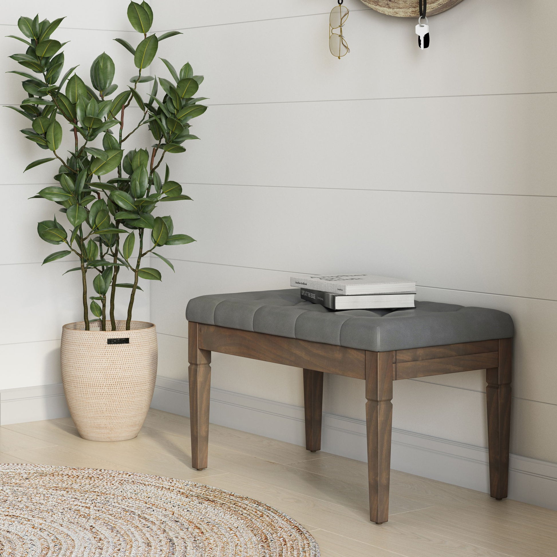 Waverly - Upholstered Tufted Ottoman Bench - Best Buy Furniture