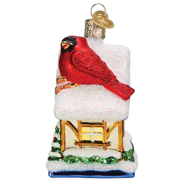 Cardinal Birdhouse Ornament