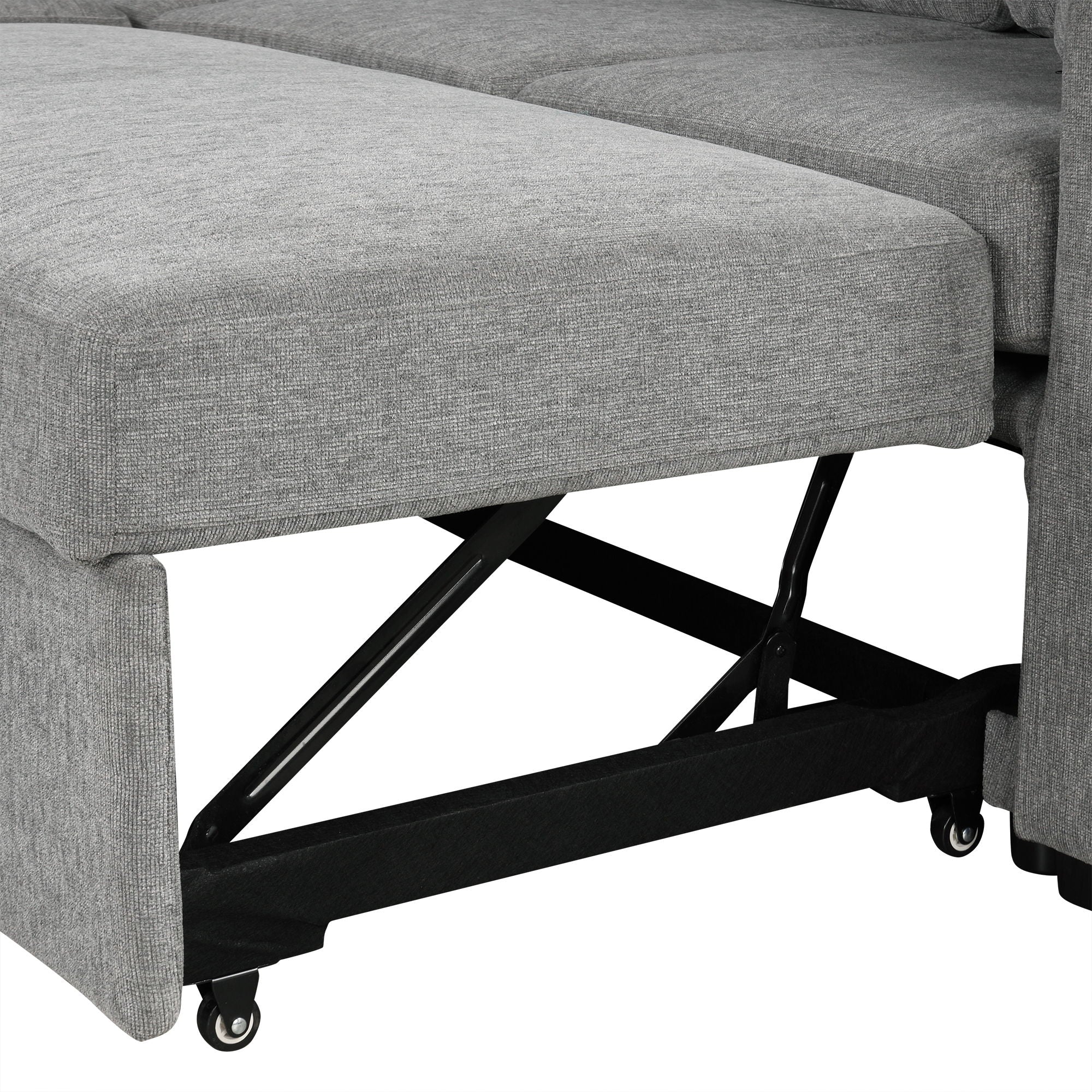 Convertible U-Shaped Sectional Sofa With Pull-Out Bed - Best Buy Furniture