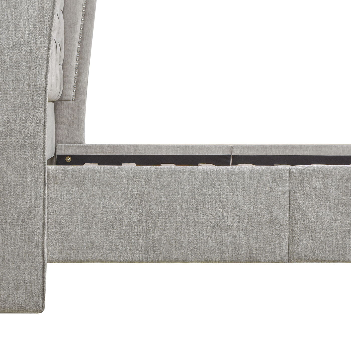 Fontana - Handcrafted Wingback Upholstered Platform Bed Frame