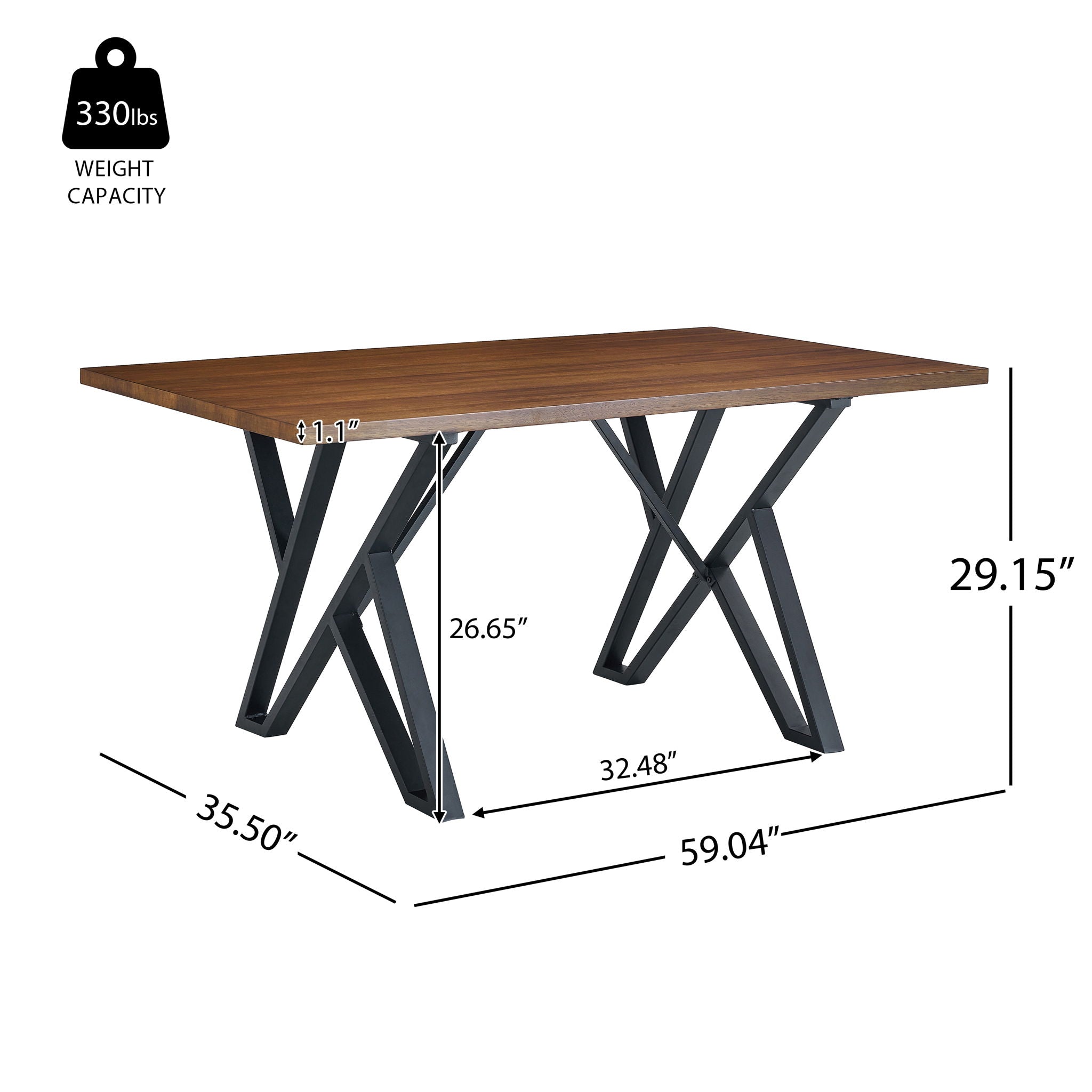5 Pieces Modern Faux Leather And Metal Dining Set