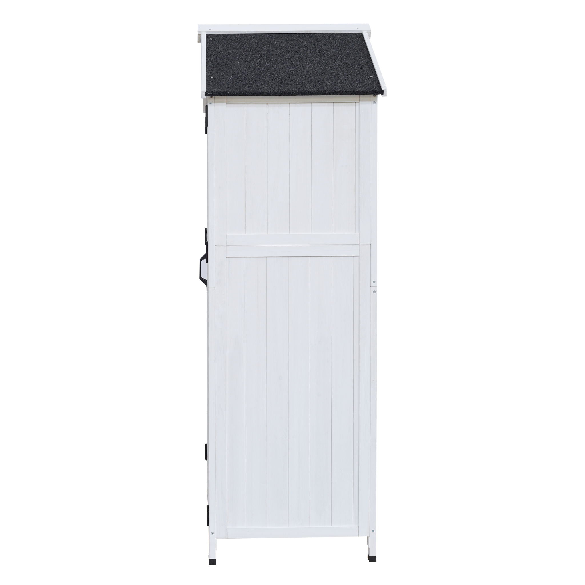 Storage Shed With Double Doors For Outdoor Garden Tool Organization - White