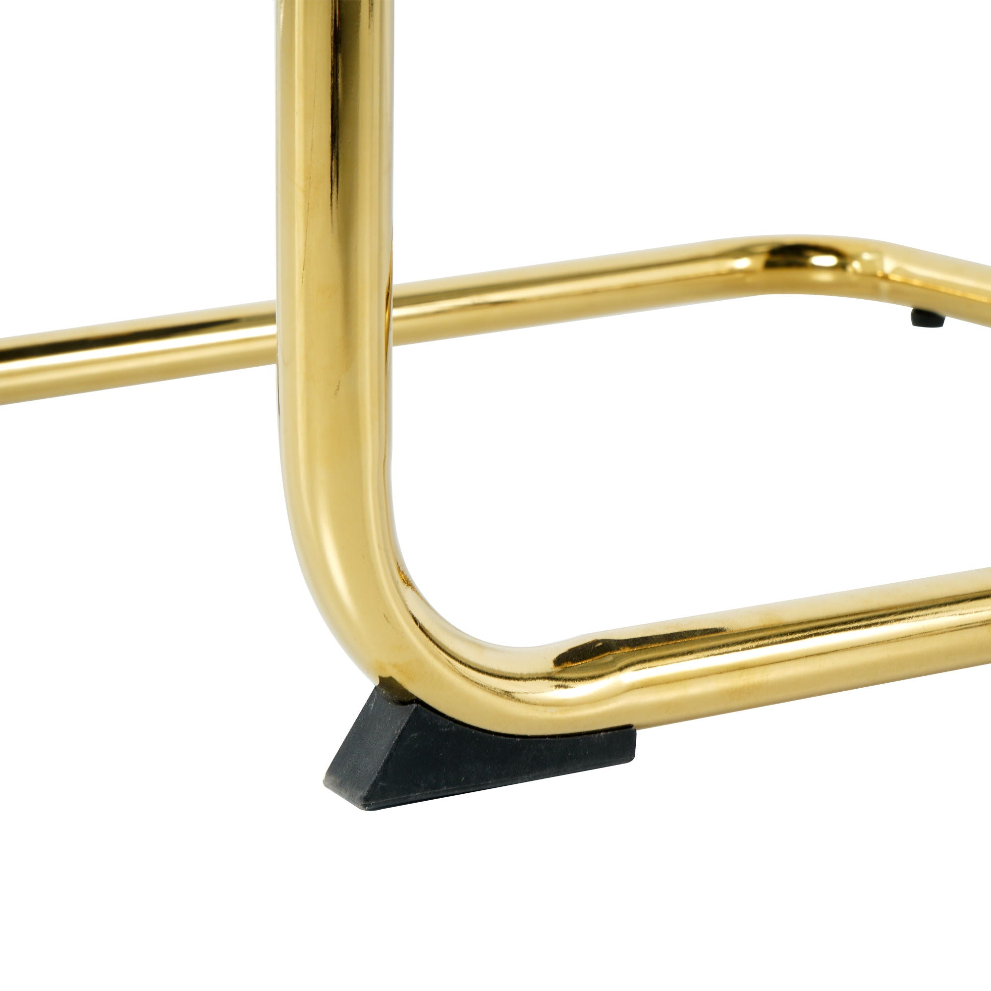 Modern Light Luxury Dining Chair With Metal Legs And Bow Design