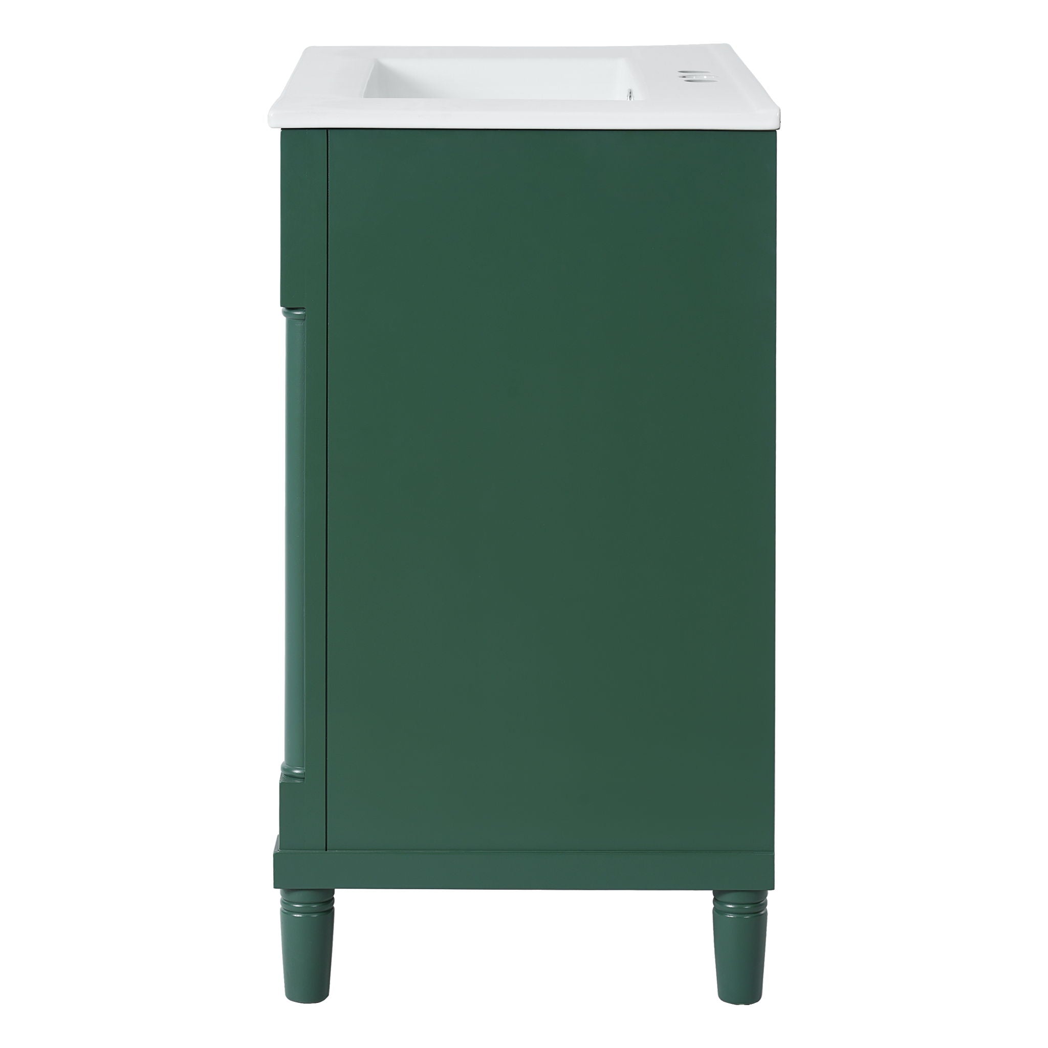 Bathroom Vanity With Sink, Freestanding Storage Cabinet & 2 Drawers And Soft Closing Door, Solid Legs, Frame, Basin,