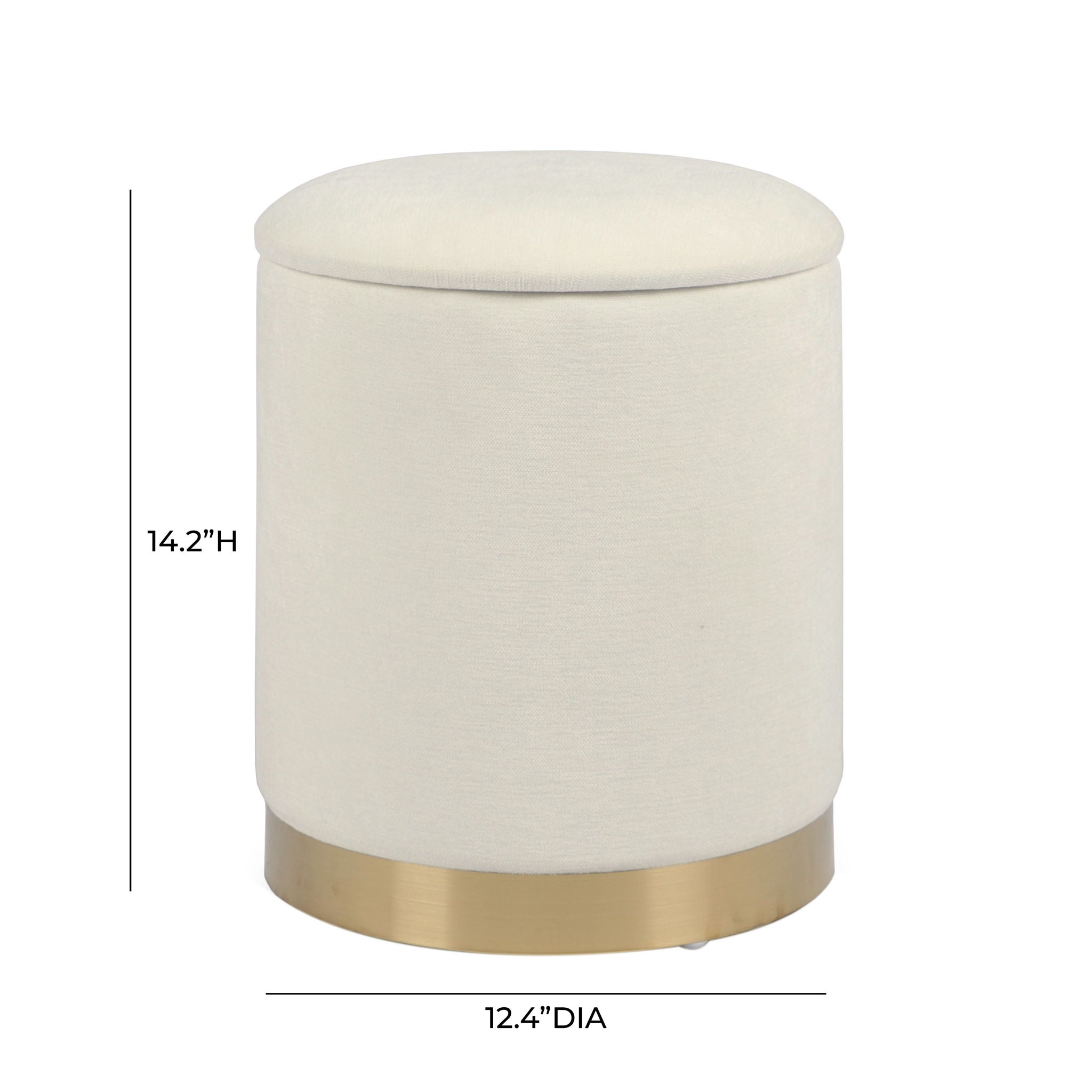 Zoe - Velvet Storage Ottoman