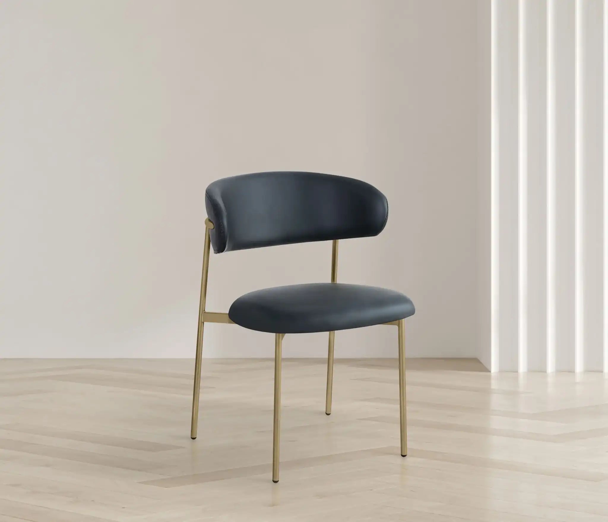 Lupita - Dining Chair With Brushed Gold Legs (Set of 2)
