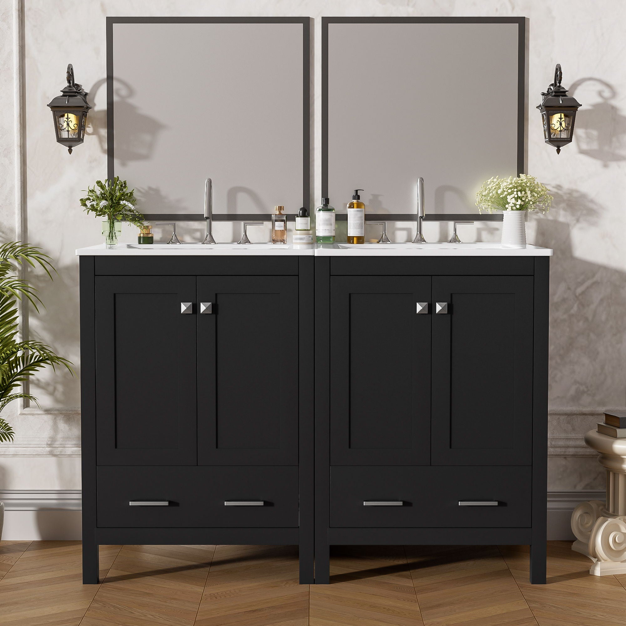 Bathroom Vanity With Integrated Undermount Ceramic Sink, 2 Doors And 1 Drawer, Soft Close Hinges - Best Buy Furniture