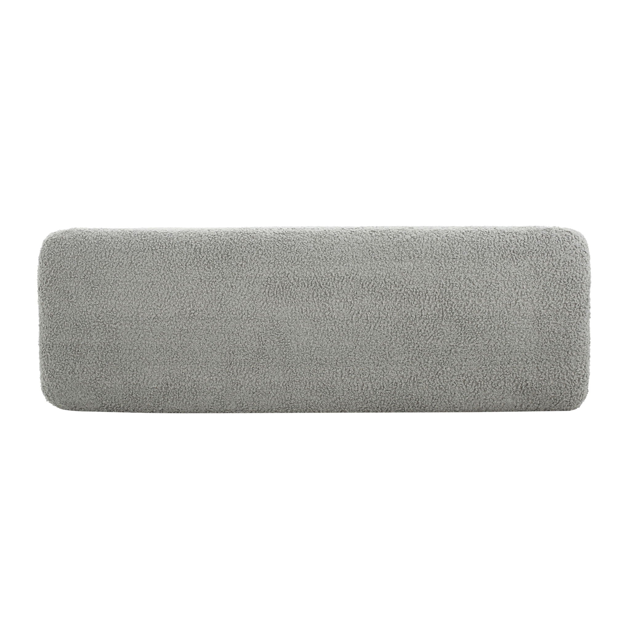 Contemporary Ottoman With Foam Cushion And Durable Upholstery