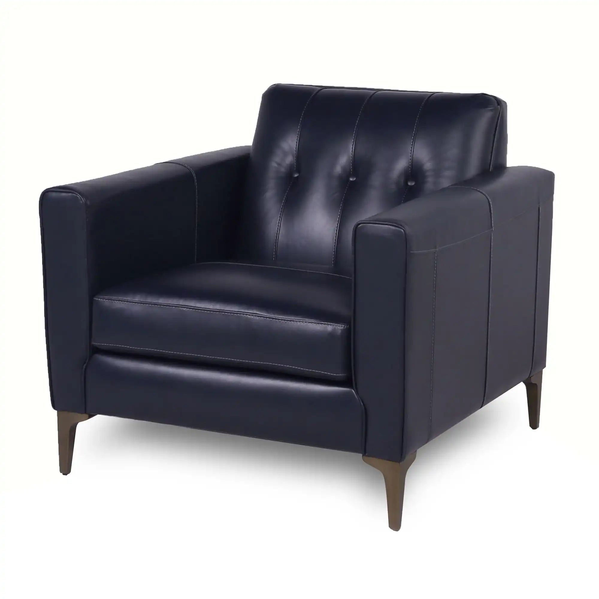 Mid-Century, Tufted Leather Chair - Best Buy Furniture