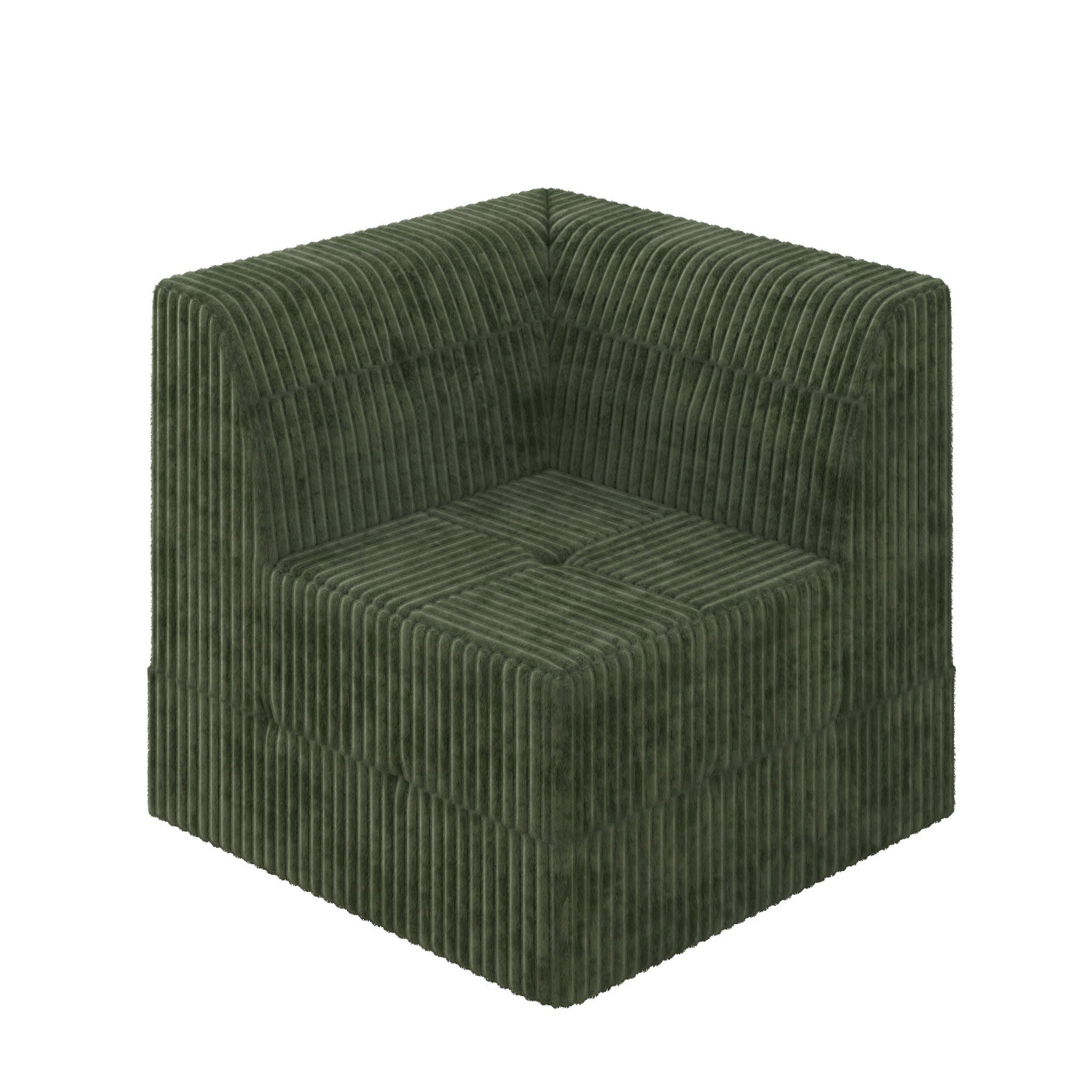 Modern Minimalist Corduroy Corner Sofa Sleeper