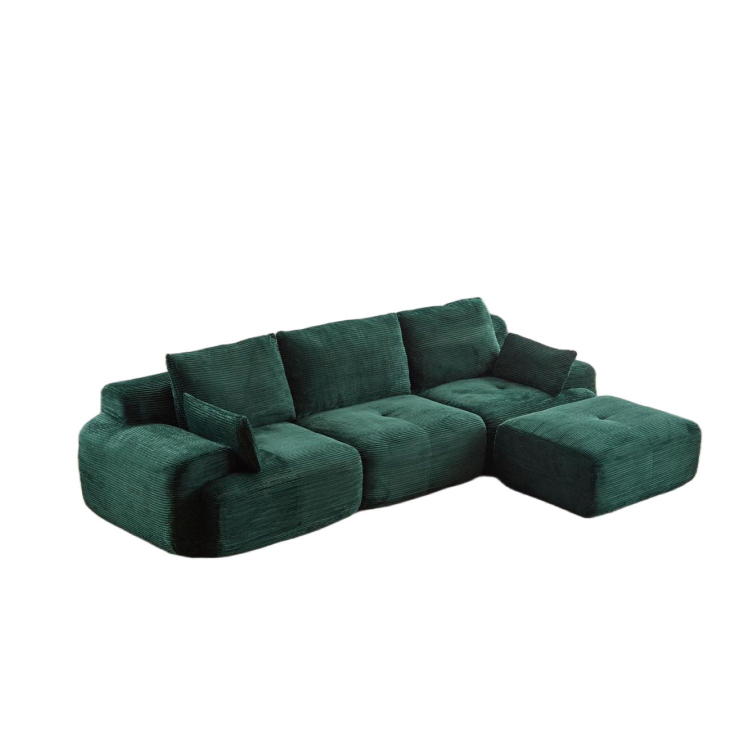 Compressed Sofa, Large Sectional Couches For Living Room, - Green