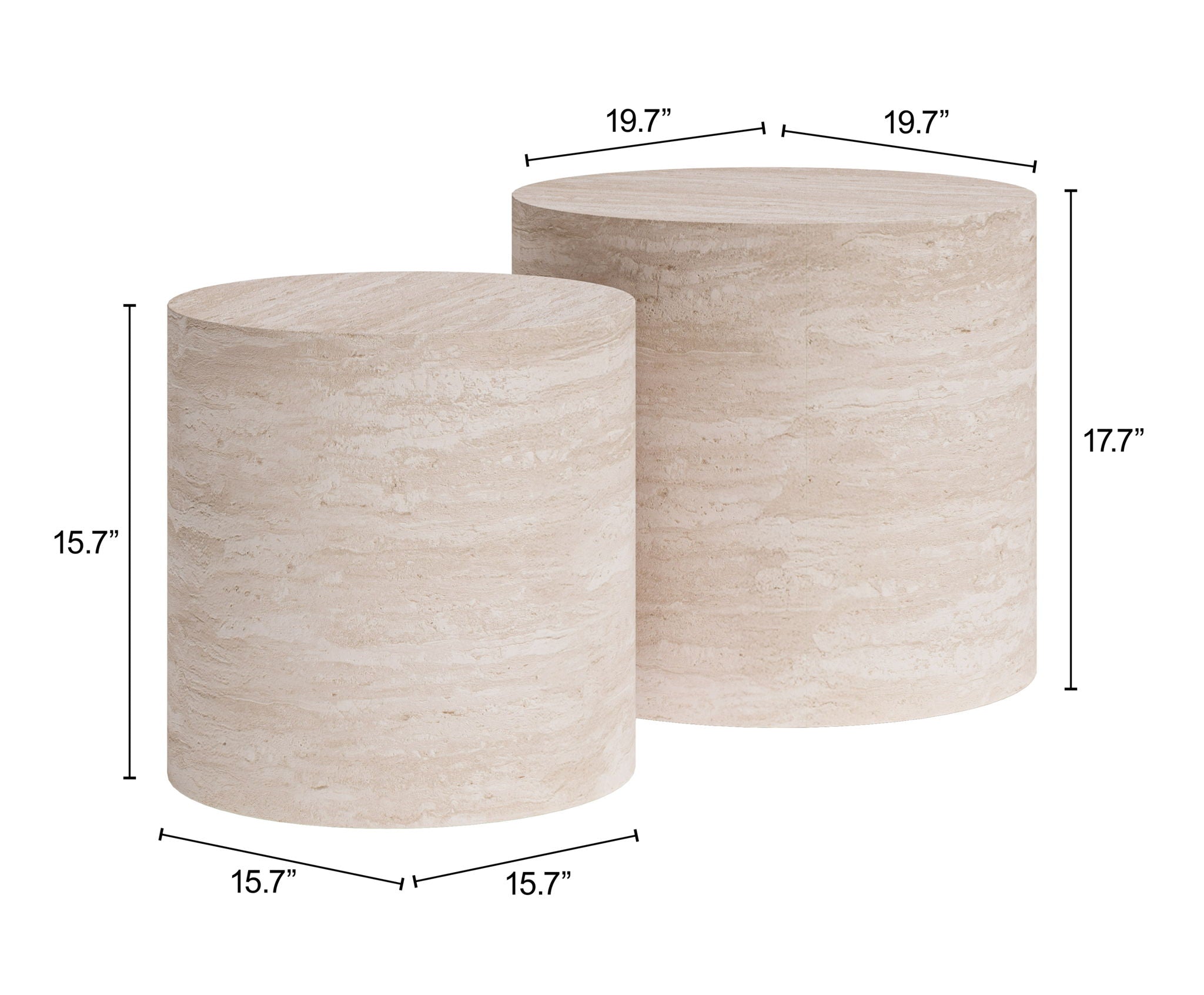 Carzo - Coffee Table Set - Stone Beige