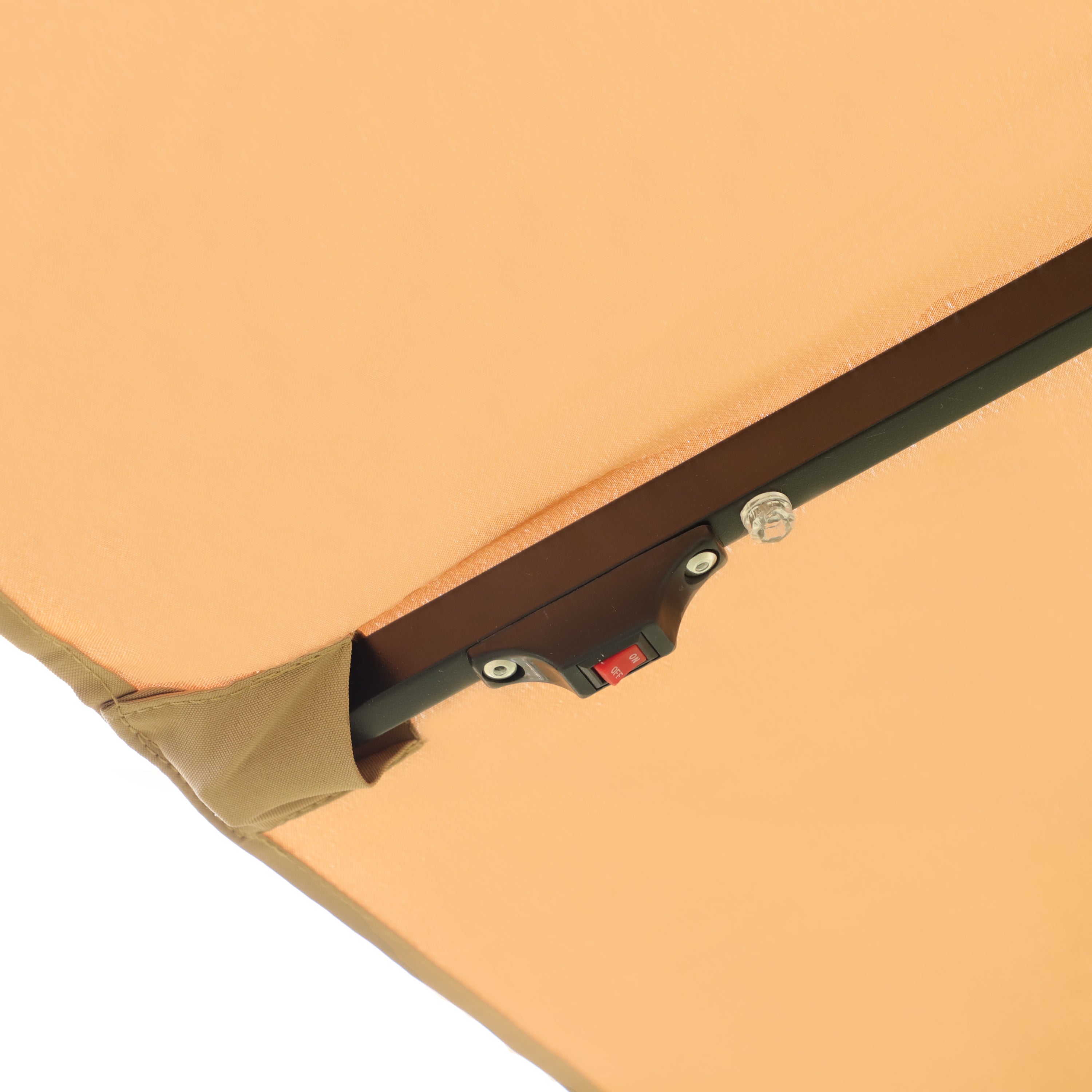 15x9ft Large Double-Sided Rectangular Outdoor Patio Market Umbrella - Taupe