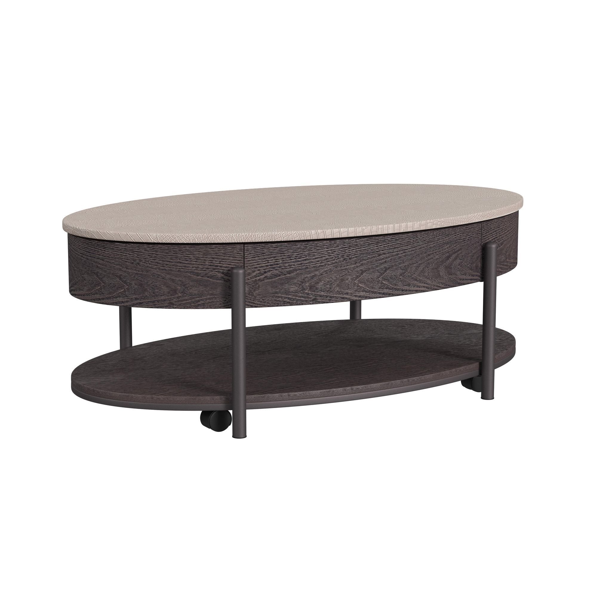 Nica - 2 Piece Occasional Table Set - White / Dark Espresso