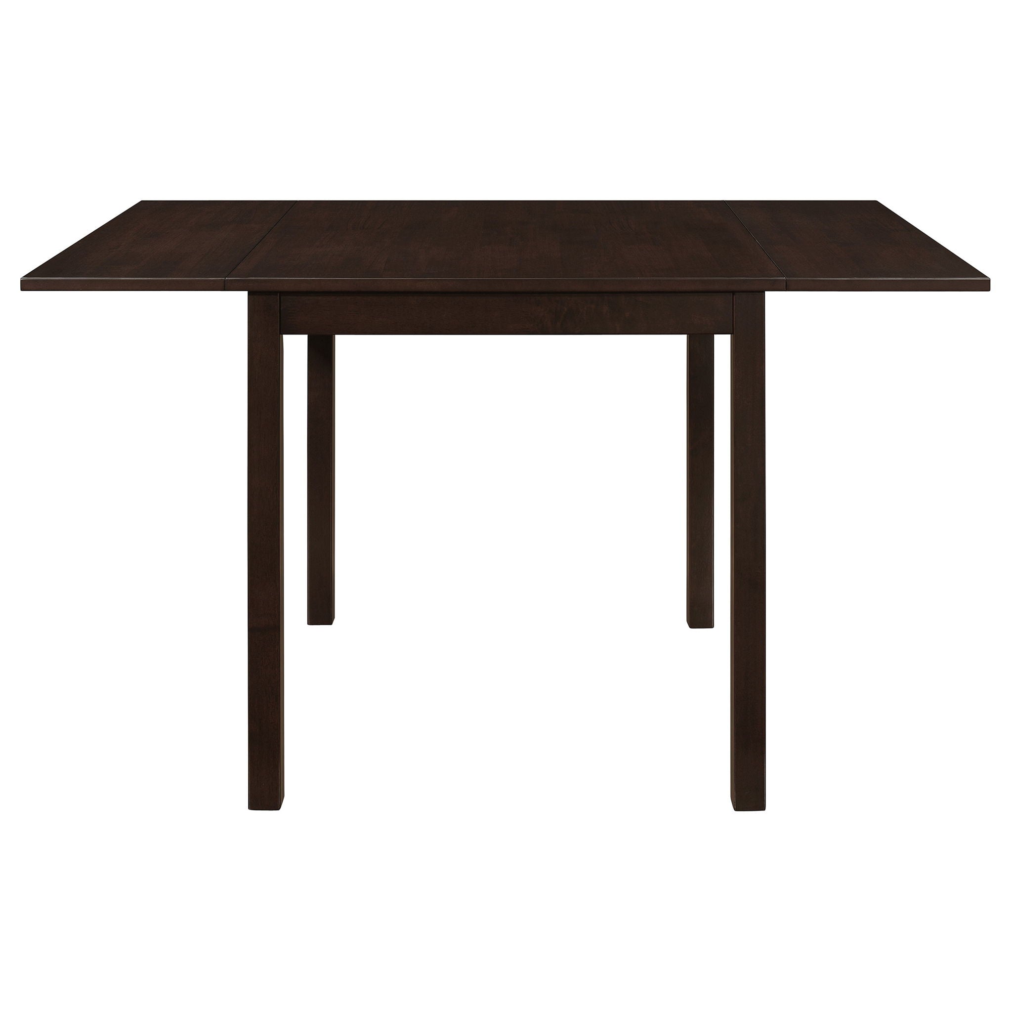 Dining Table With Drop Extension Leaf Table With Foldable Ends For Compact Spaces - Brown