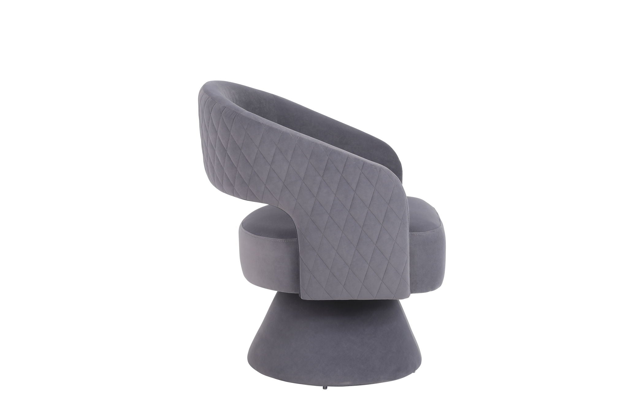 Round Barrel Swivel Accent Chair Armchair For Living Room