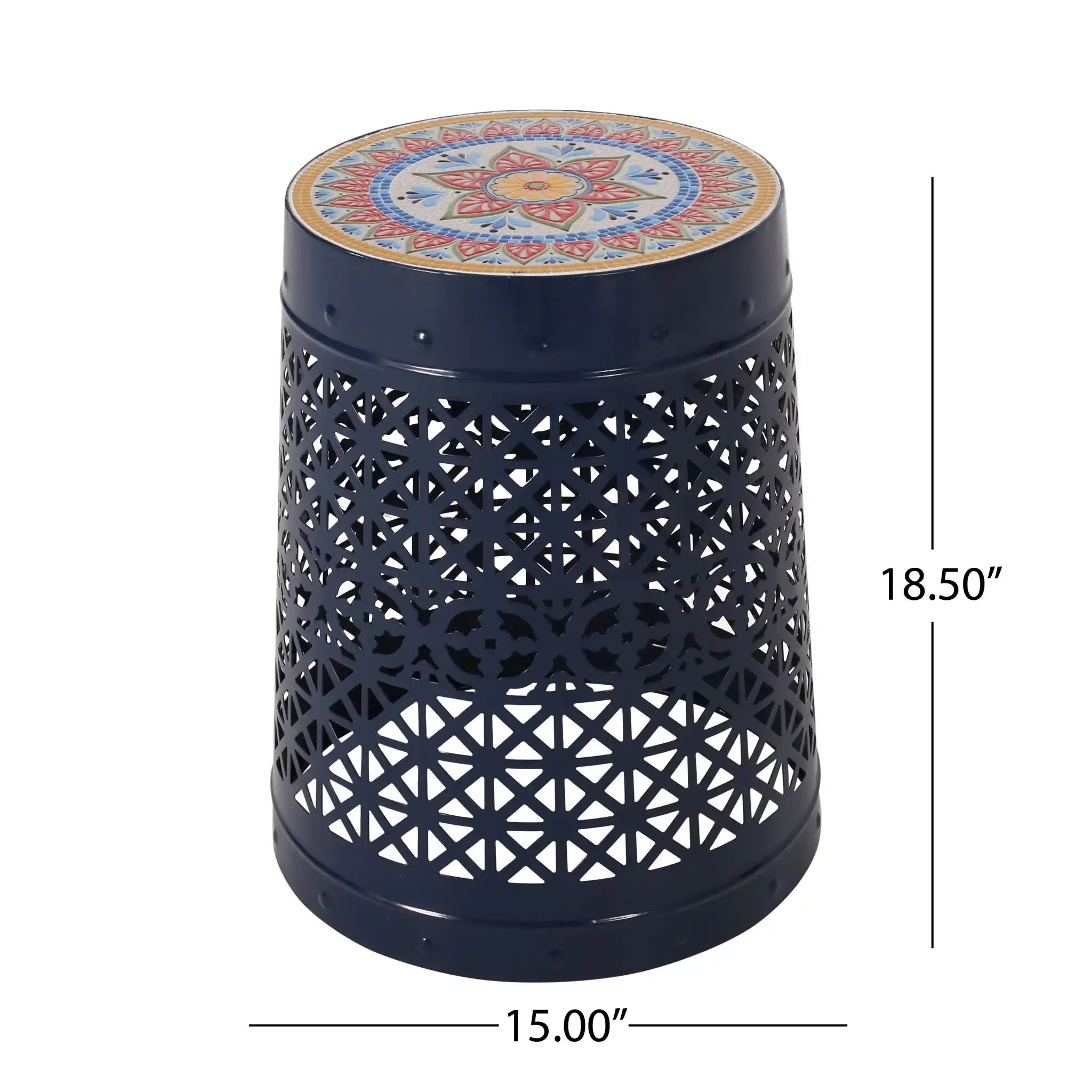 Cranbrook - Side Table With Tile Mosaic Top