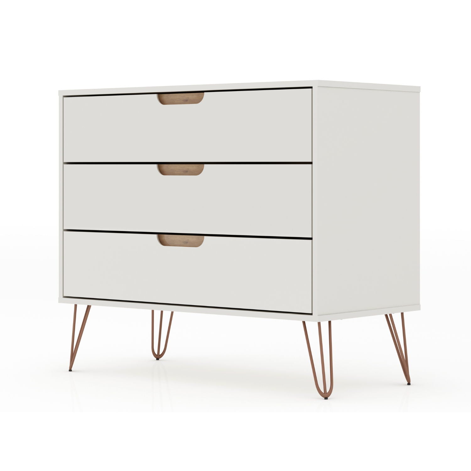 Rockefeller - 3 Drawer Dresser - Off White