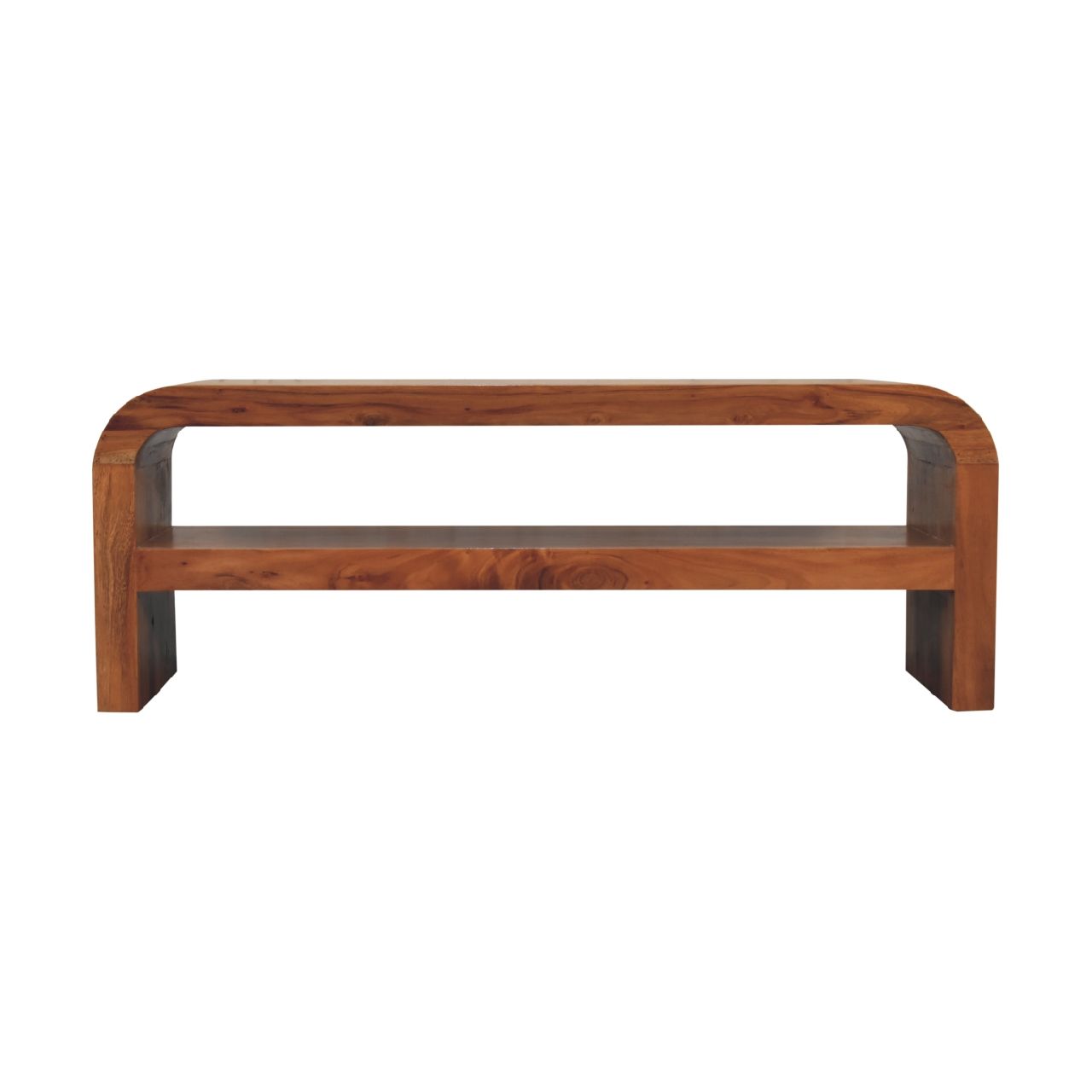 Darcy - Media Unit With Shelf - Antique Brown