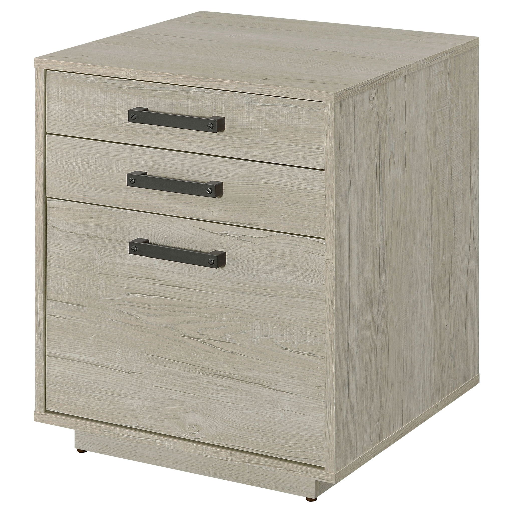 Loomis - 3 Drawer Home Office File Cabinet - White / Gray