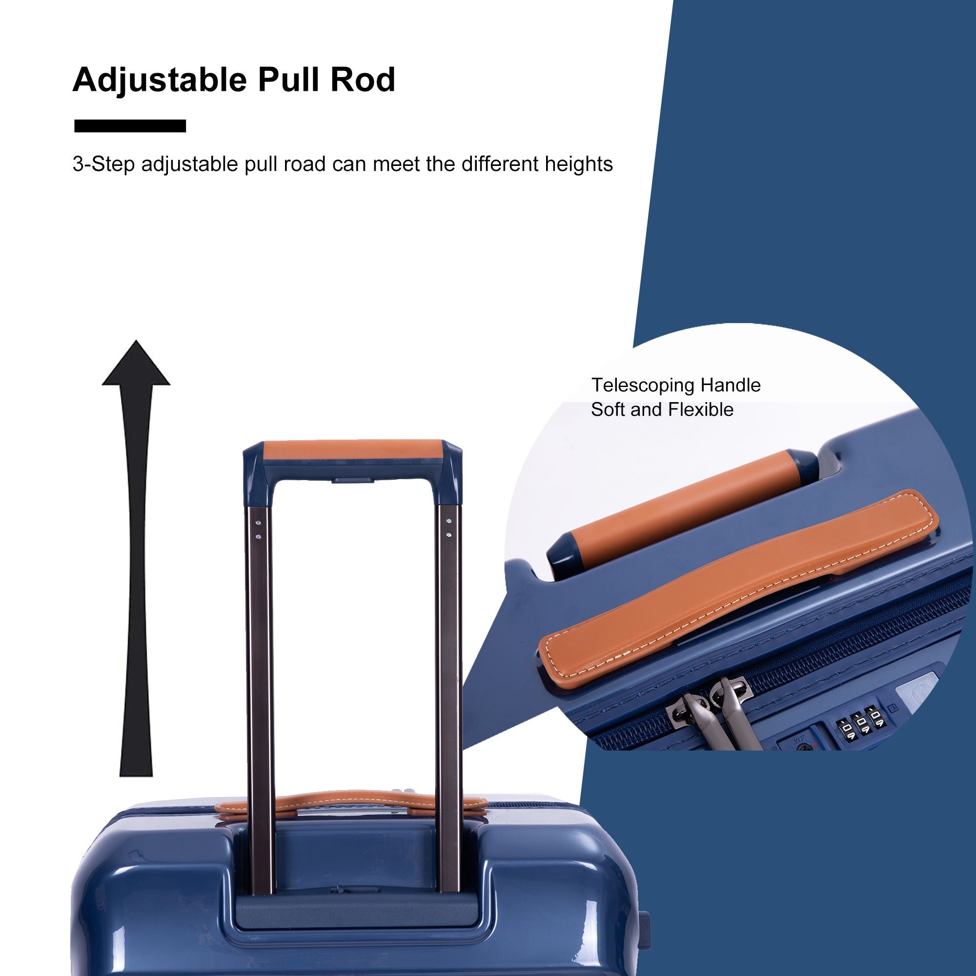 20" Carry On Luggage Lightweight Suitcase Tsa Lock, USB Port, Spinner Wheels