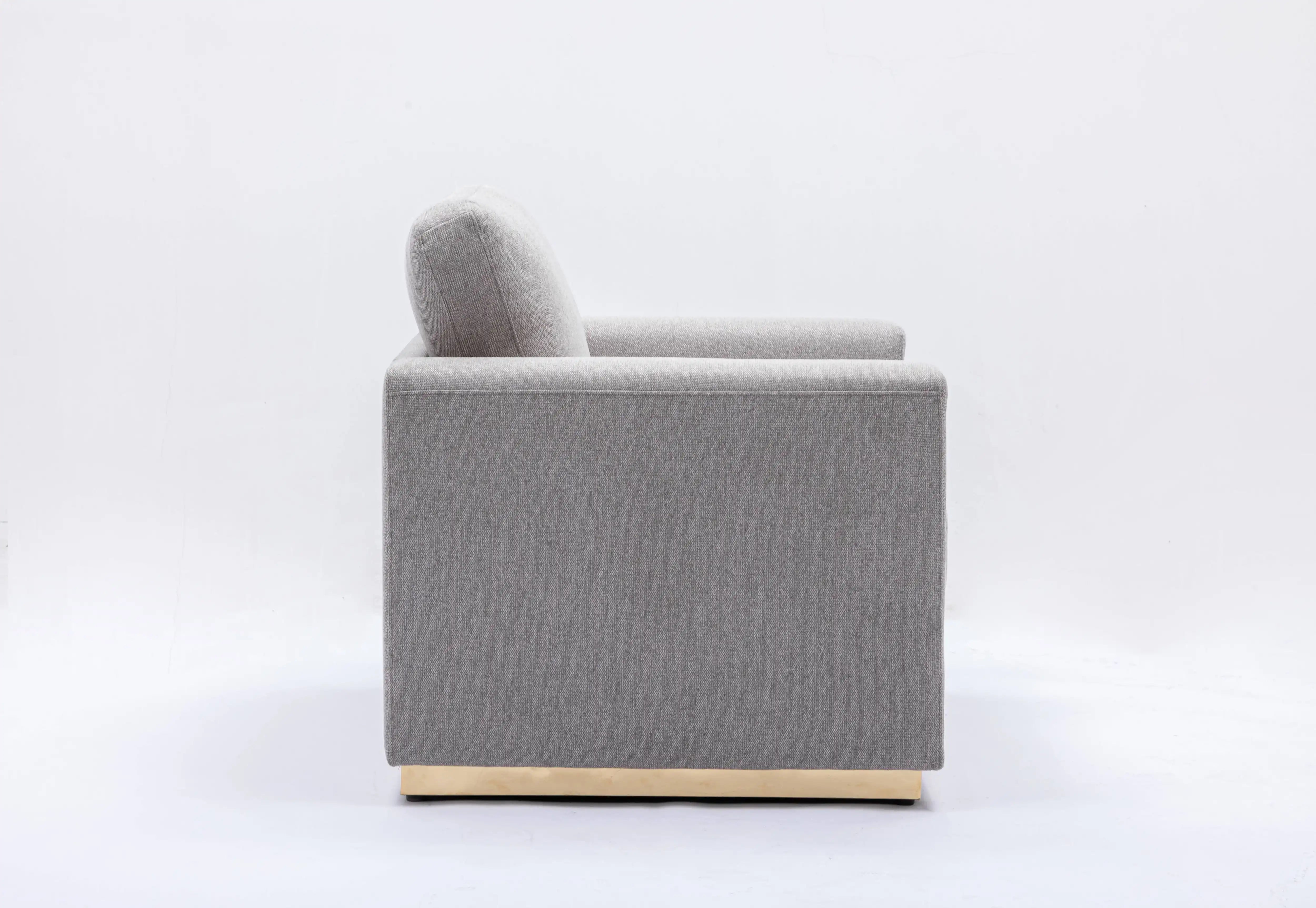 Valin - Linen Chair For Living Room - Gray - Best Buy Furniture