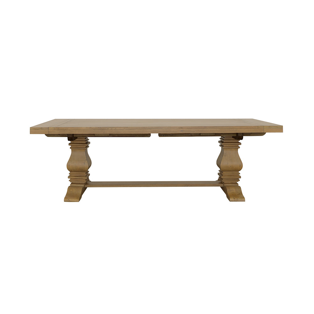 Florence 126-inch Extension Dining Table Rustic Honey-CoasterElevations