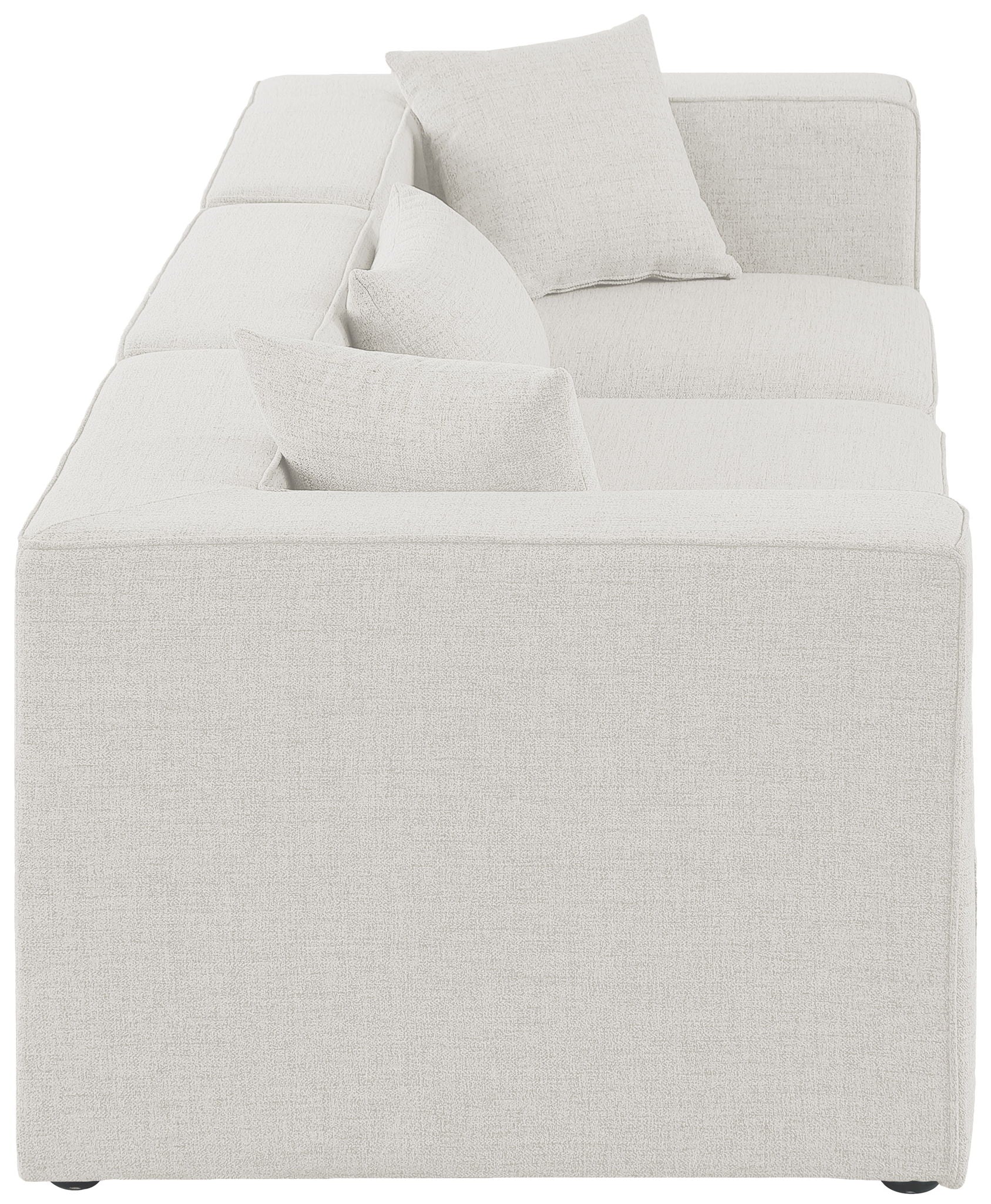 Cube - Linen Modular 3 Seat Sofa