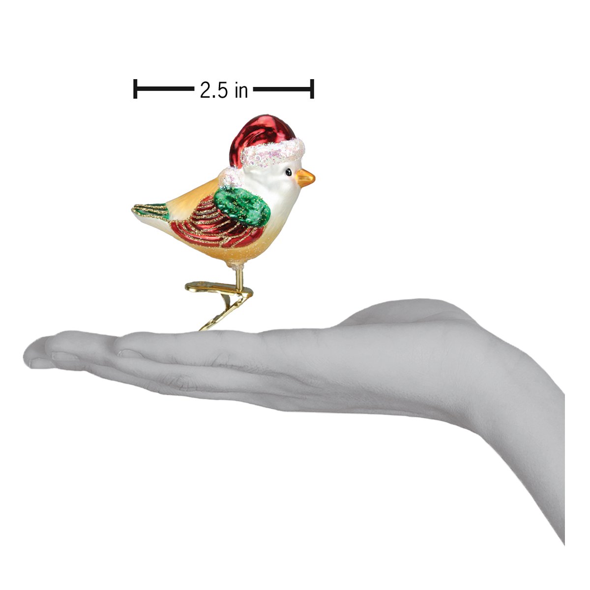 Santa Bird Ornament