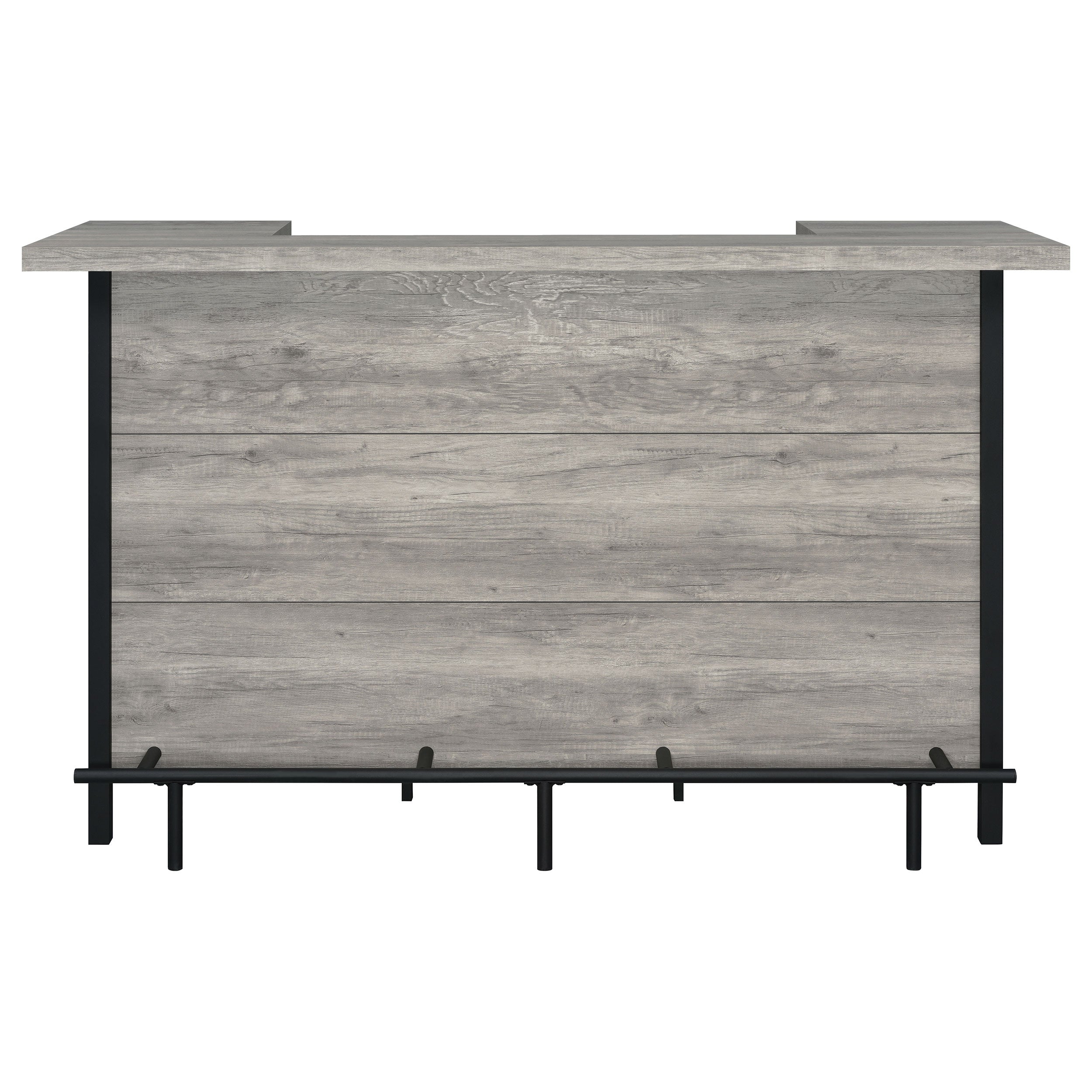Bellemore Freestanding Home Bar Wine Cabinet Grey Driftwood-CoasterEssence