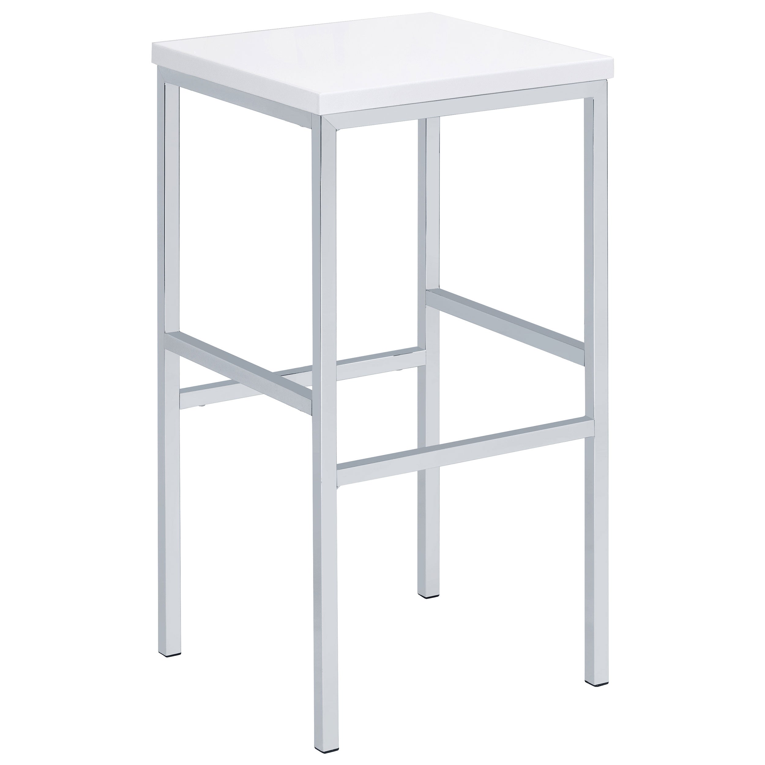 Natividad 5-piece Pub Height Bar Table Set White High Gloss-CoasterEveryday