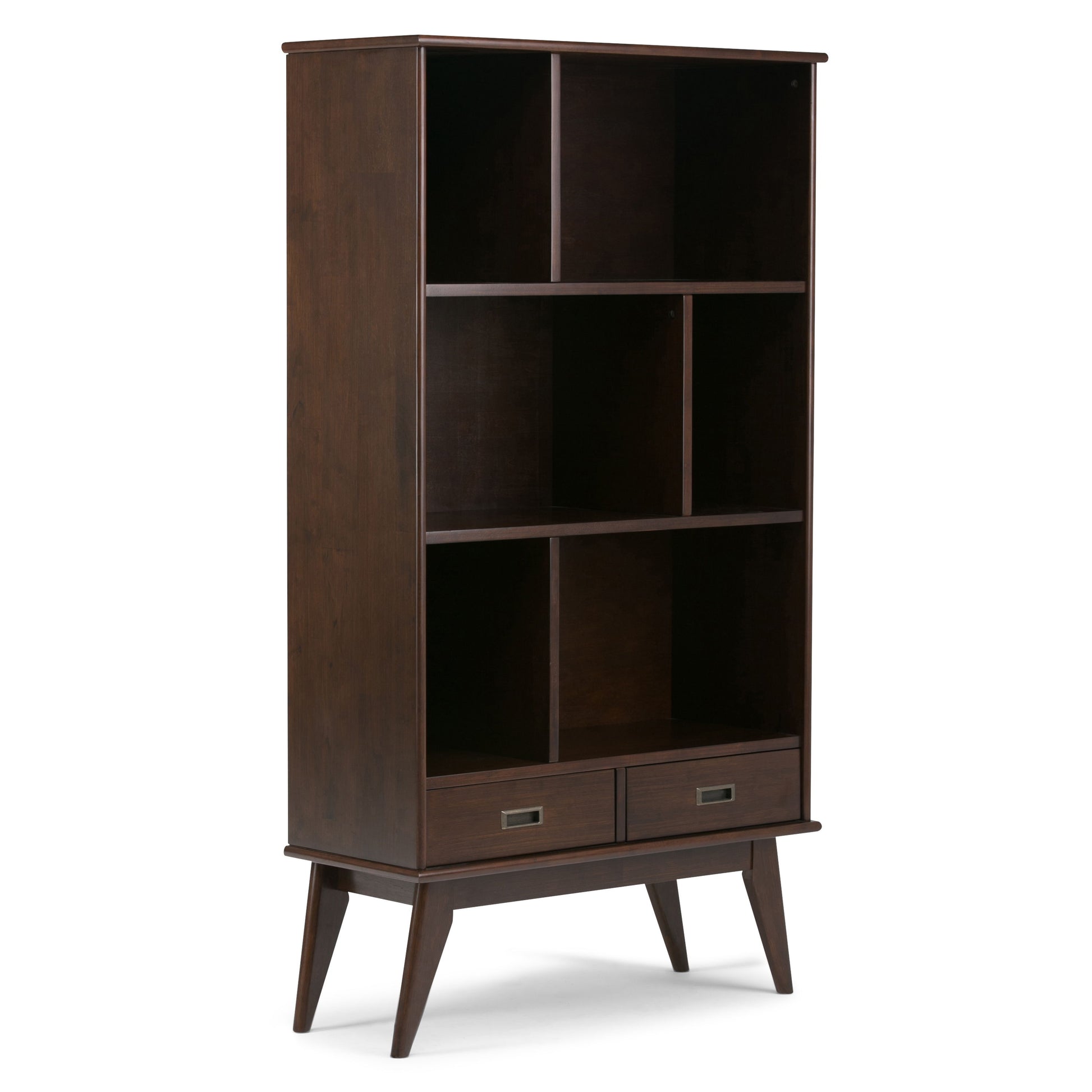 Draper - Mid Century Wide Bookcase And Storage Unit - Best Buy Furniture