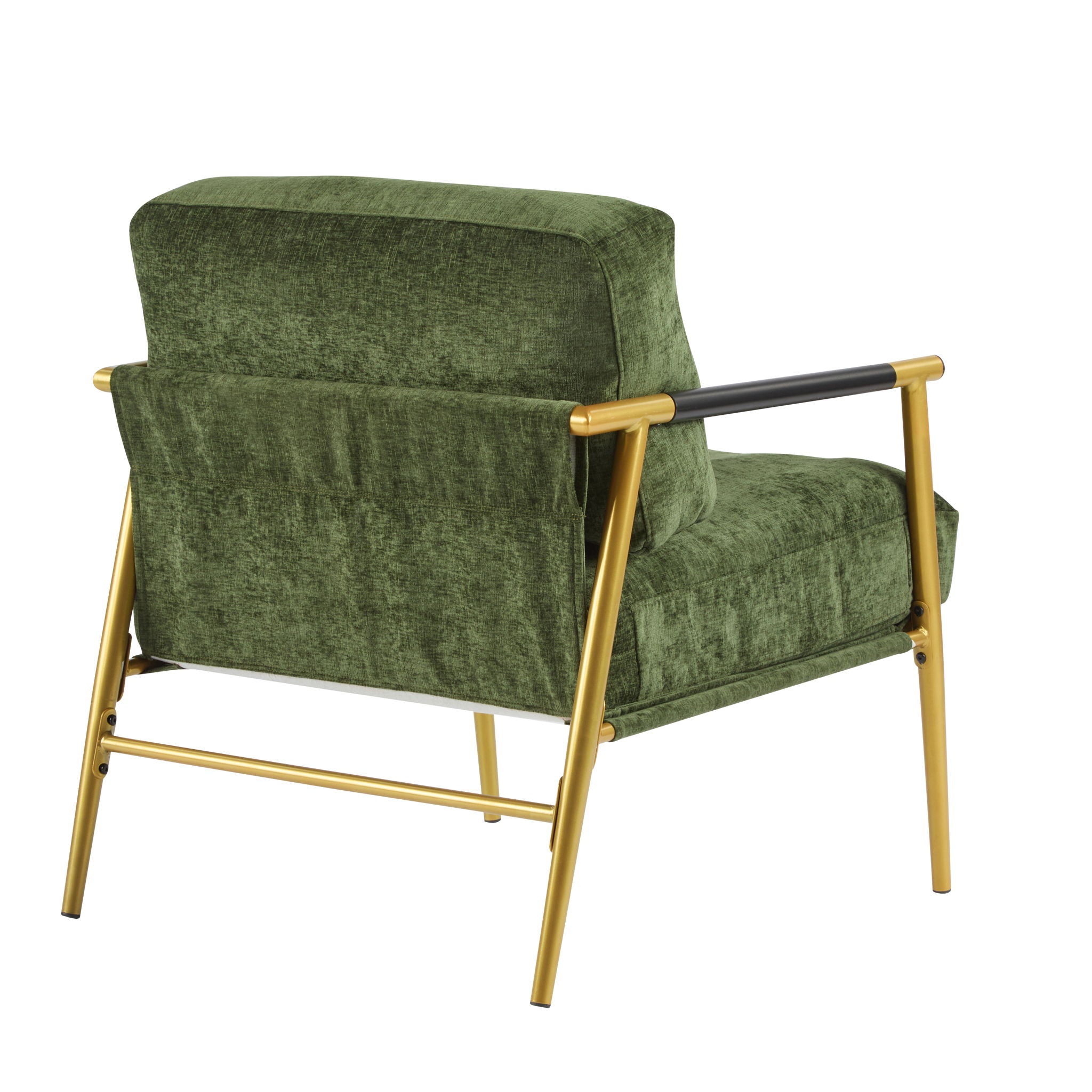Modern Accent Chair With Plush Cushions, Cozy Seating