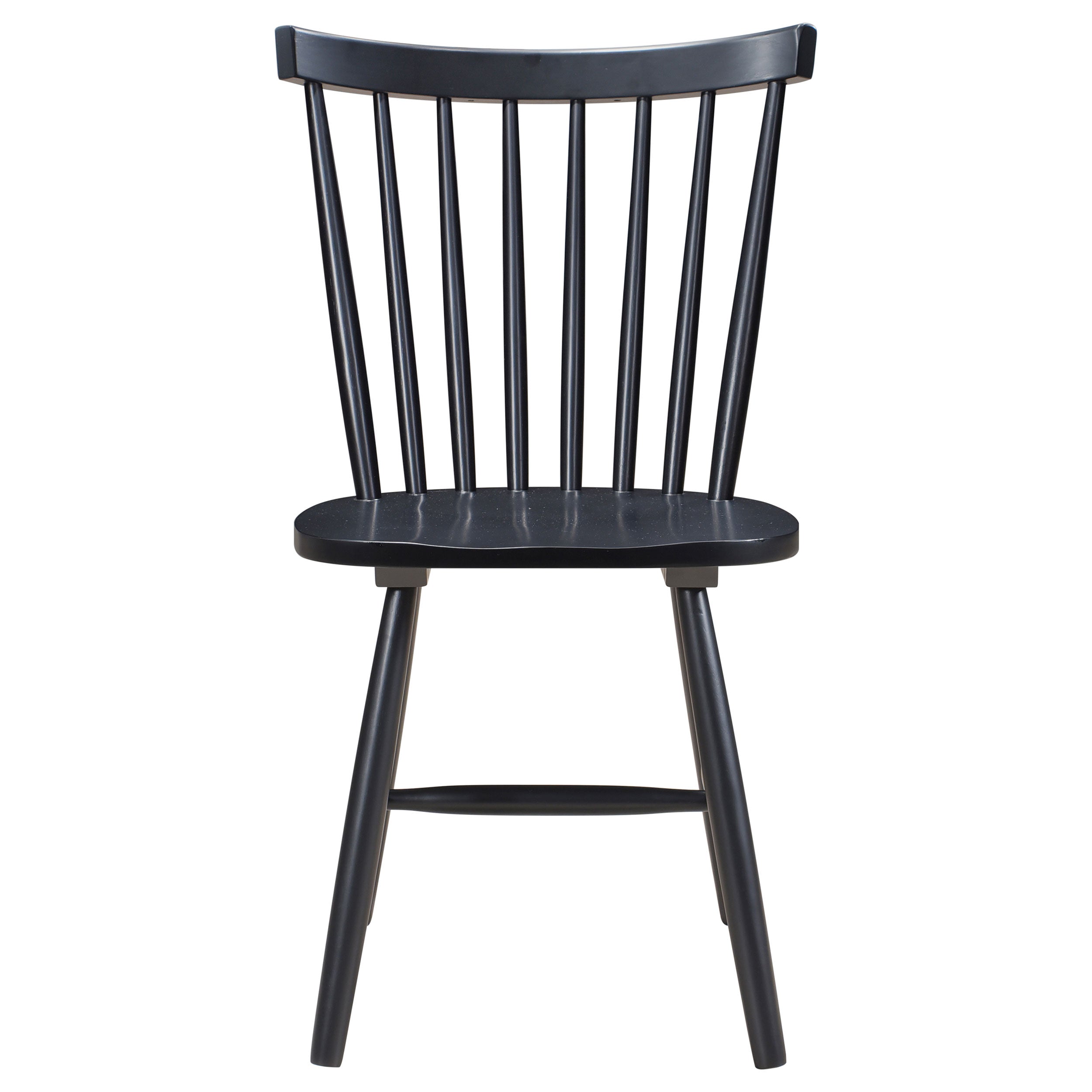 Hollyoak Windsor Wood Dining Side Chair Black (Set of 2)-
