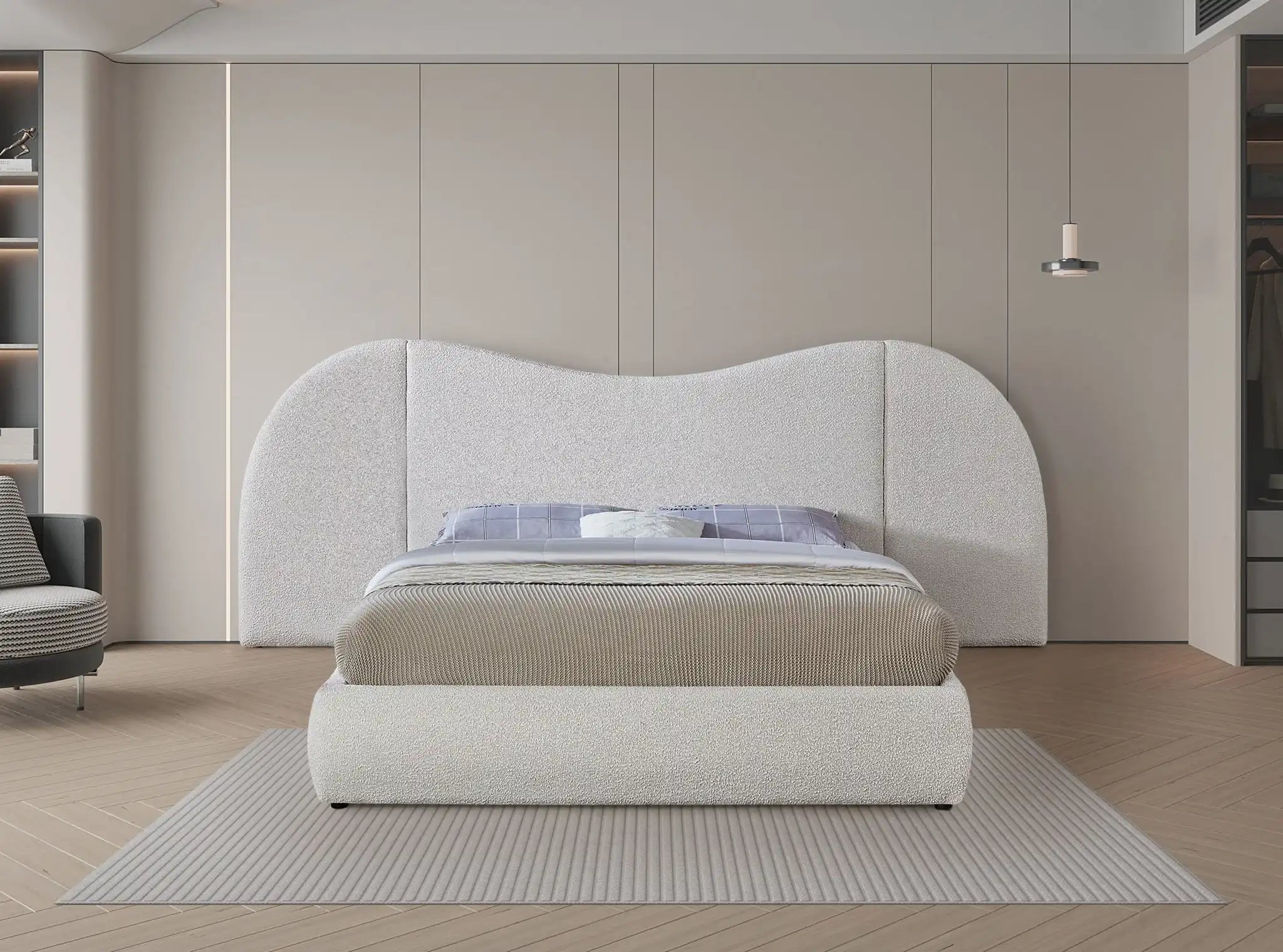 Everest - Boucle Fabric Bed
